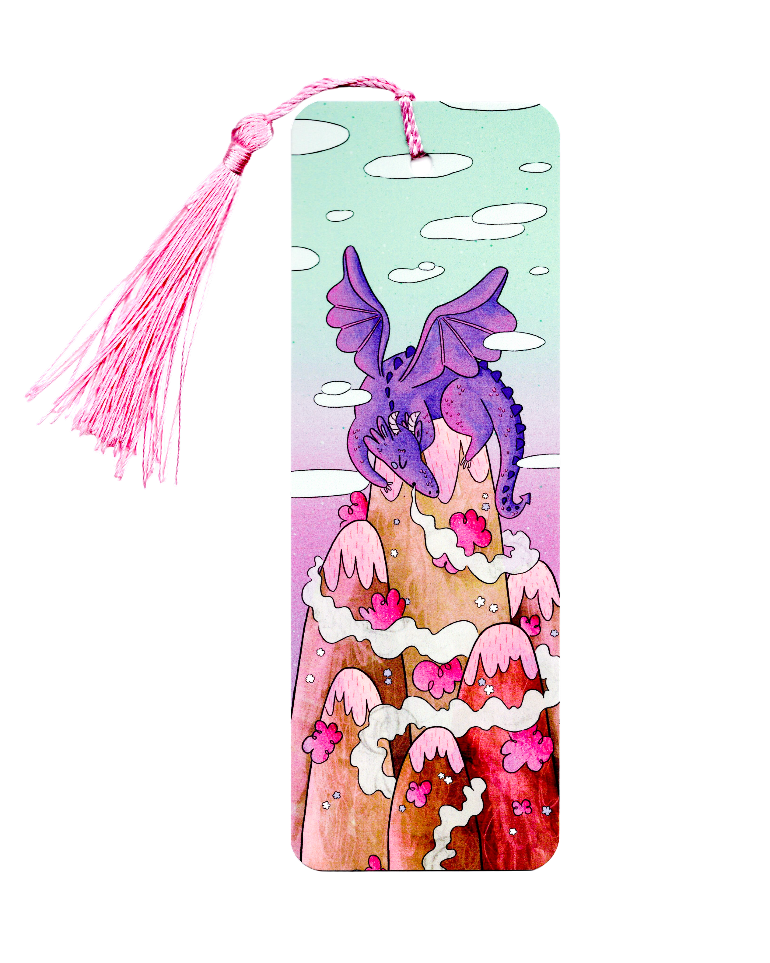 Purple Dragon Fantasy Bookmark