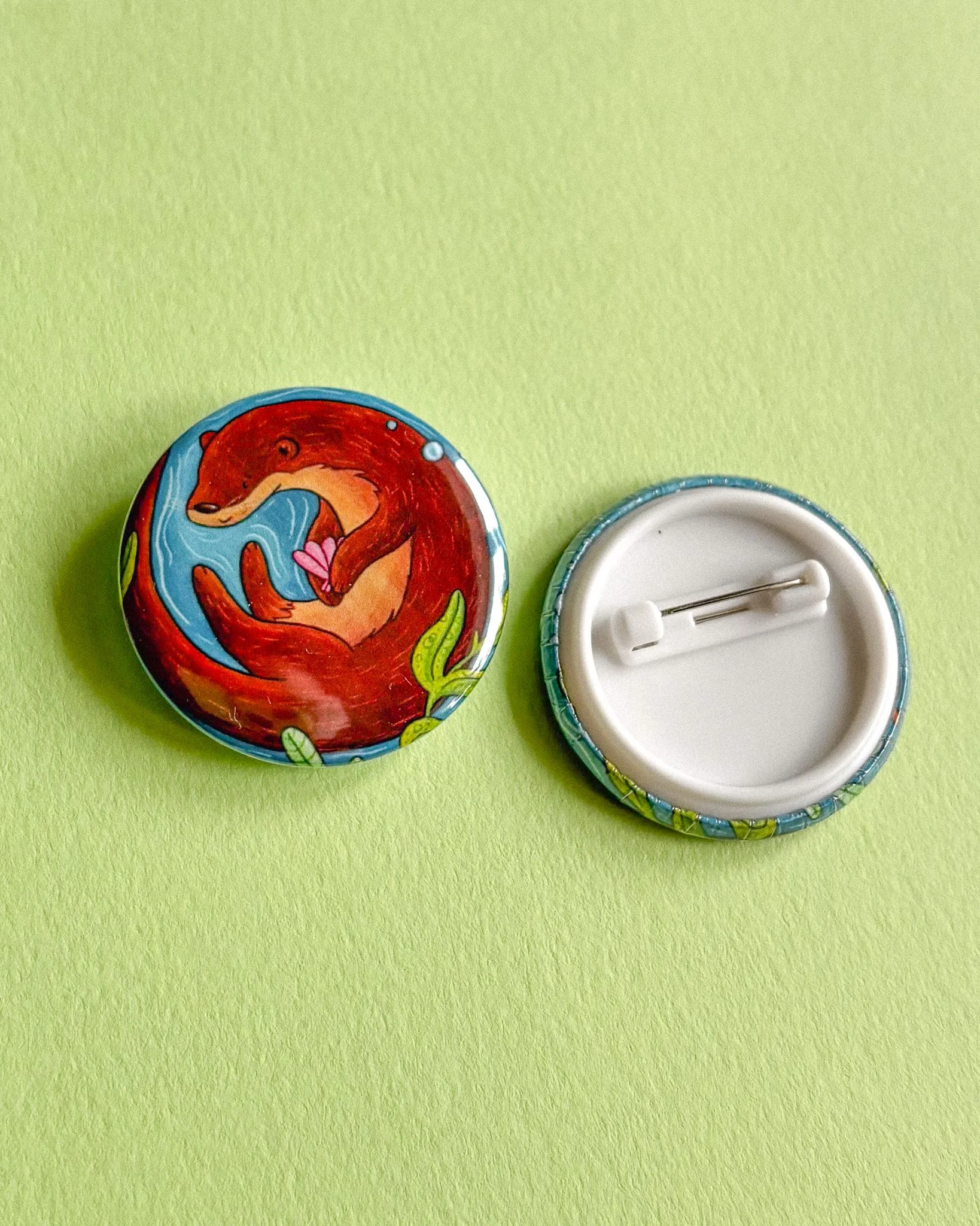 Swimming Otter Badge