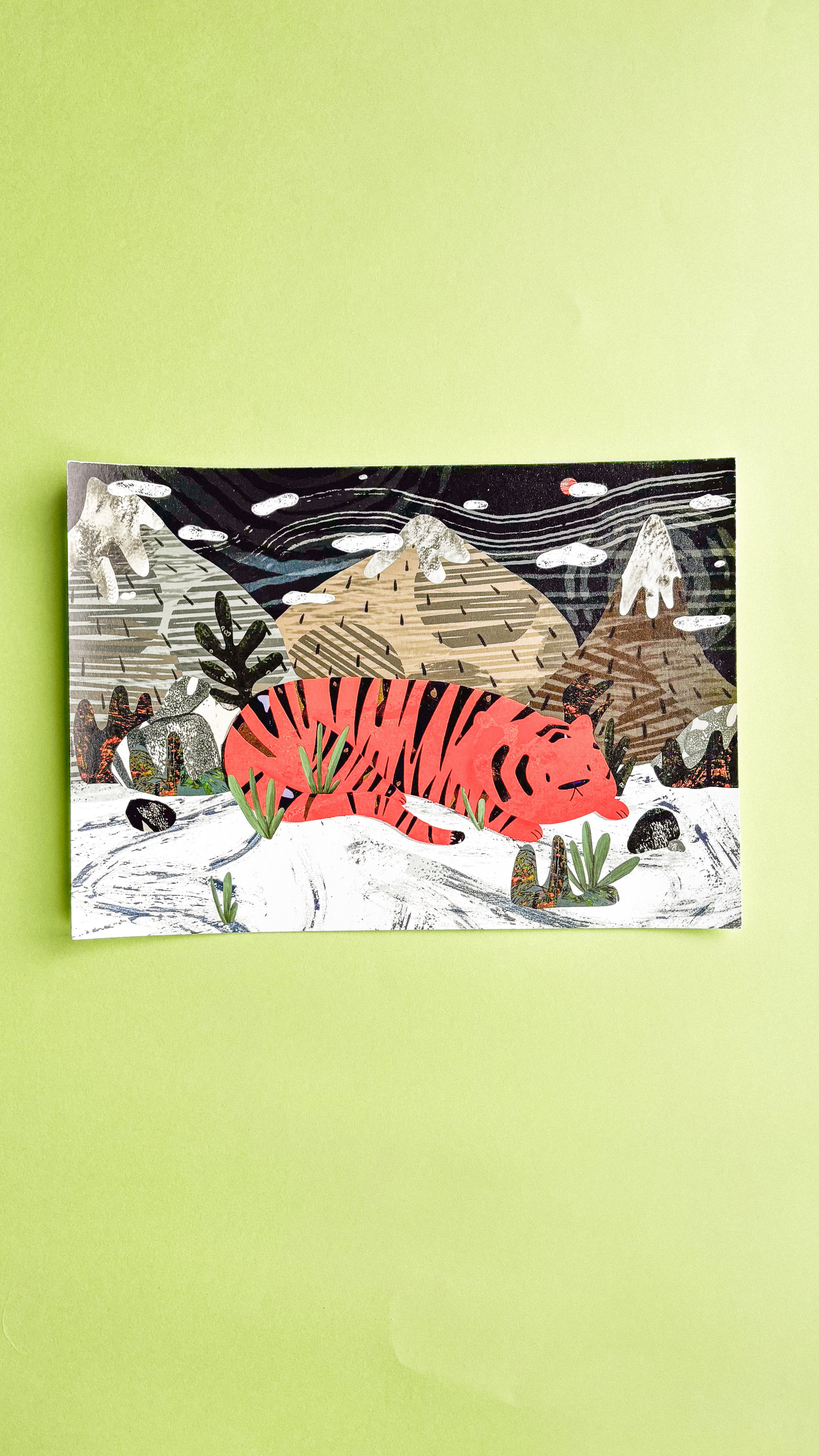 Winter Mountain Tiger, A4 Print
