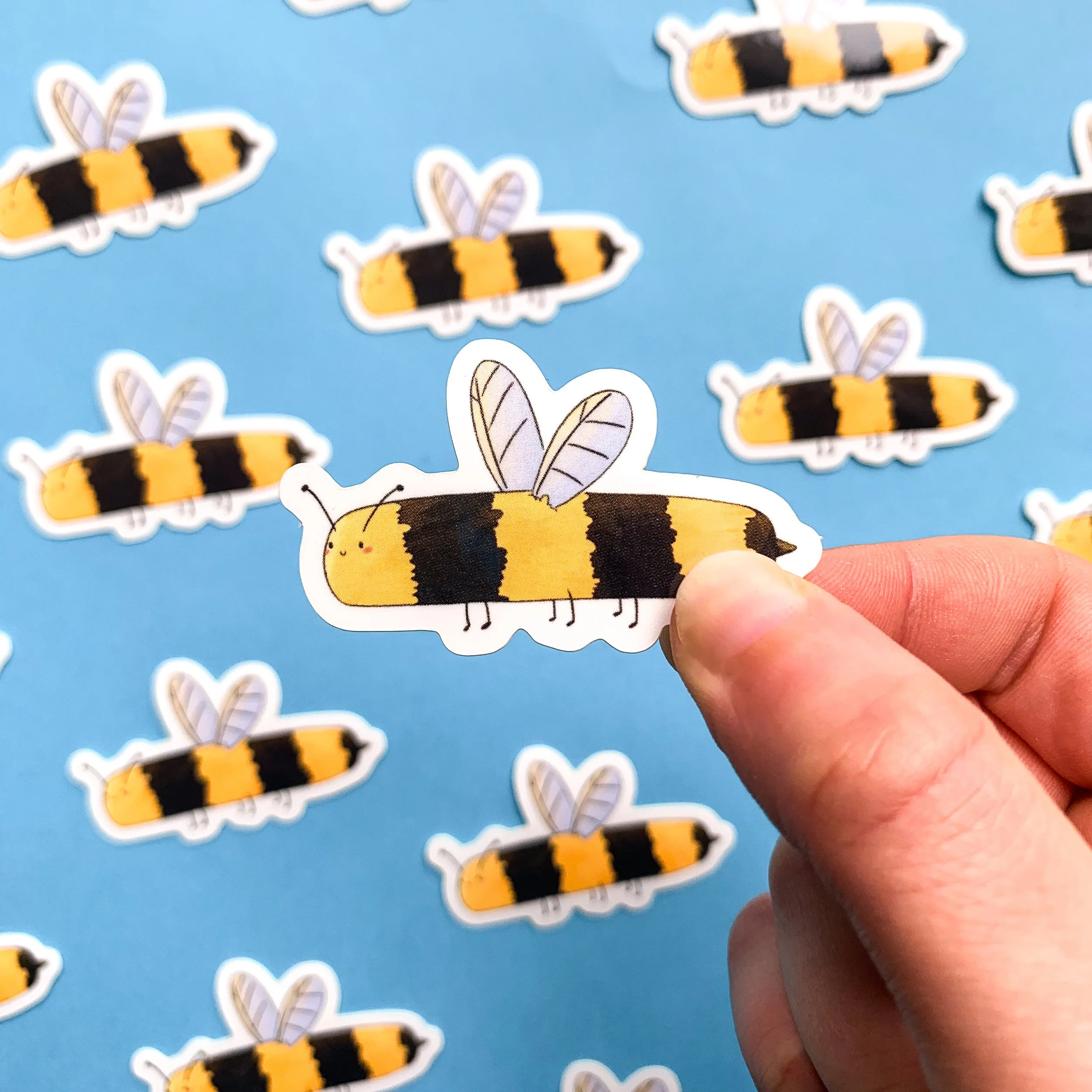 Long Bee Vinyl sticker