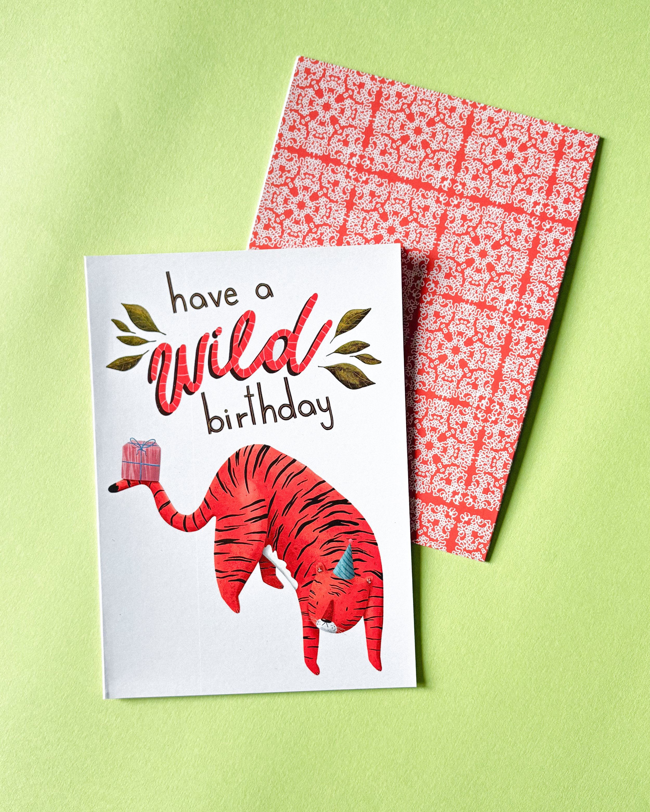 Wild Tiger, Greetings card