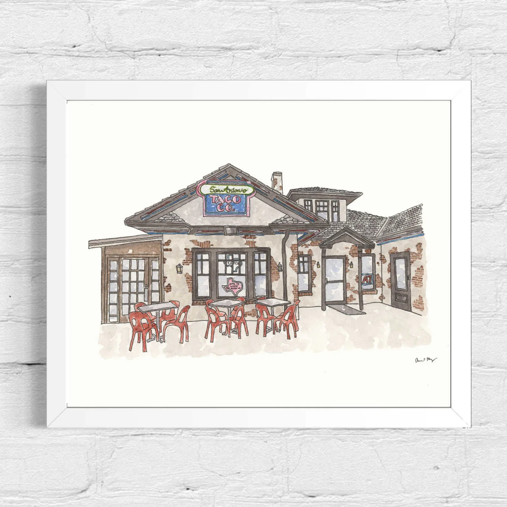 San Antonio Taco Co. I 8x10 I $195 I Available at Artclectic