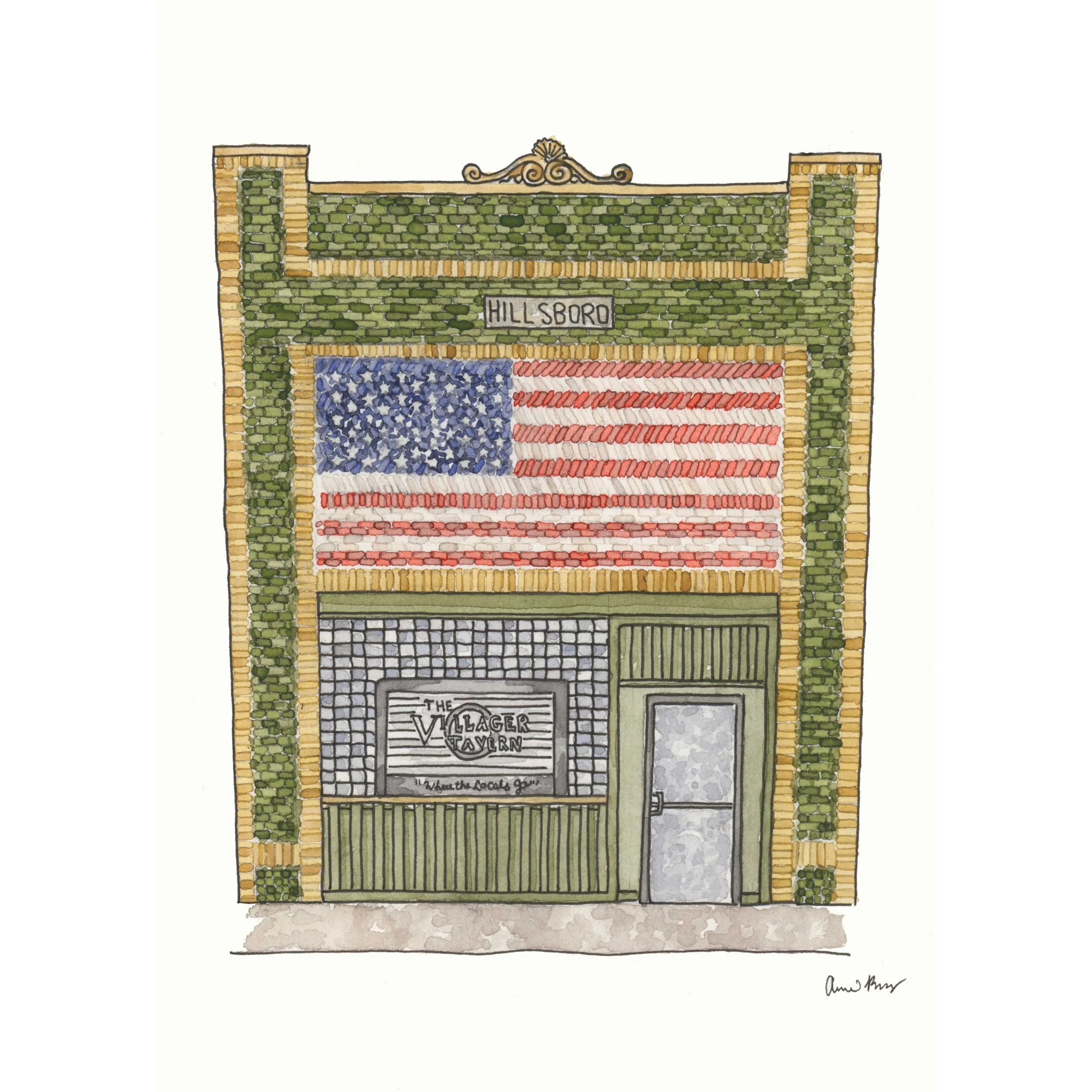 The Villager Tavern Art Print