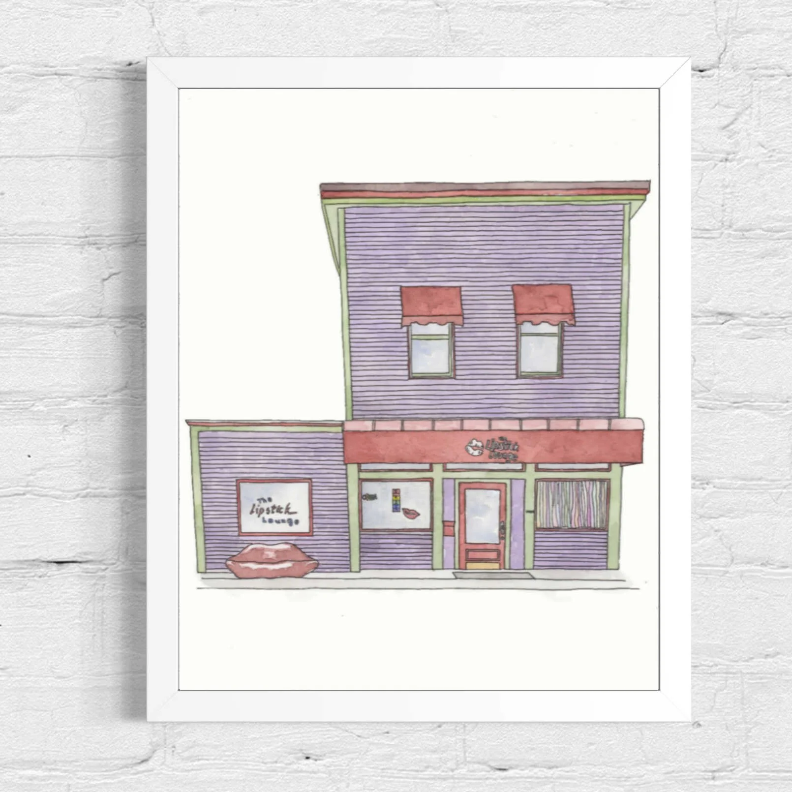 The Lipstick Lounge I 8x10 I $195 I Available at TN Craft Fair