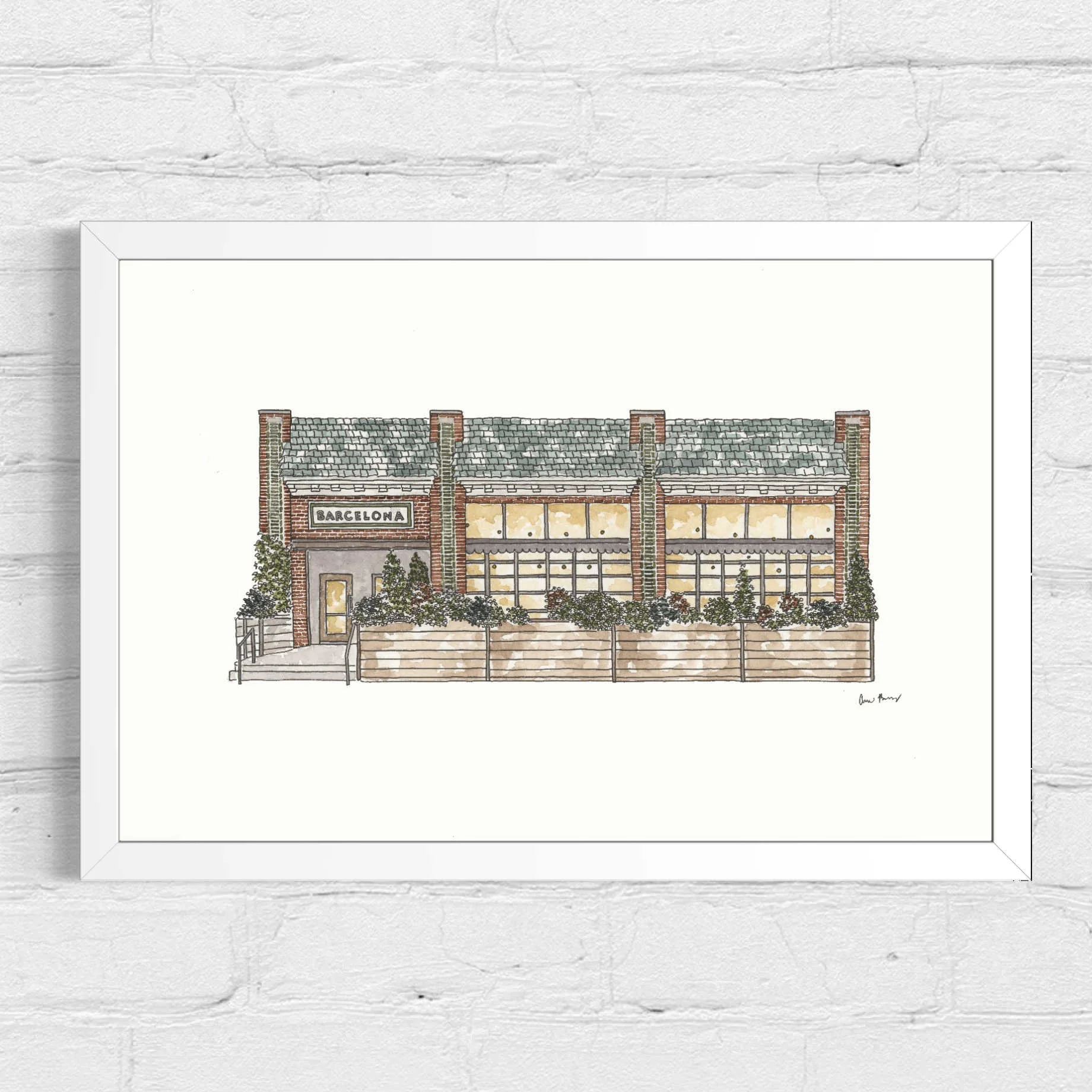 Barcelona Wine Bar I 8x12 I $195 I Available at Artclectic