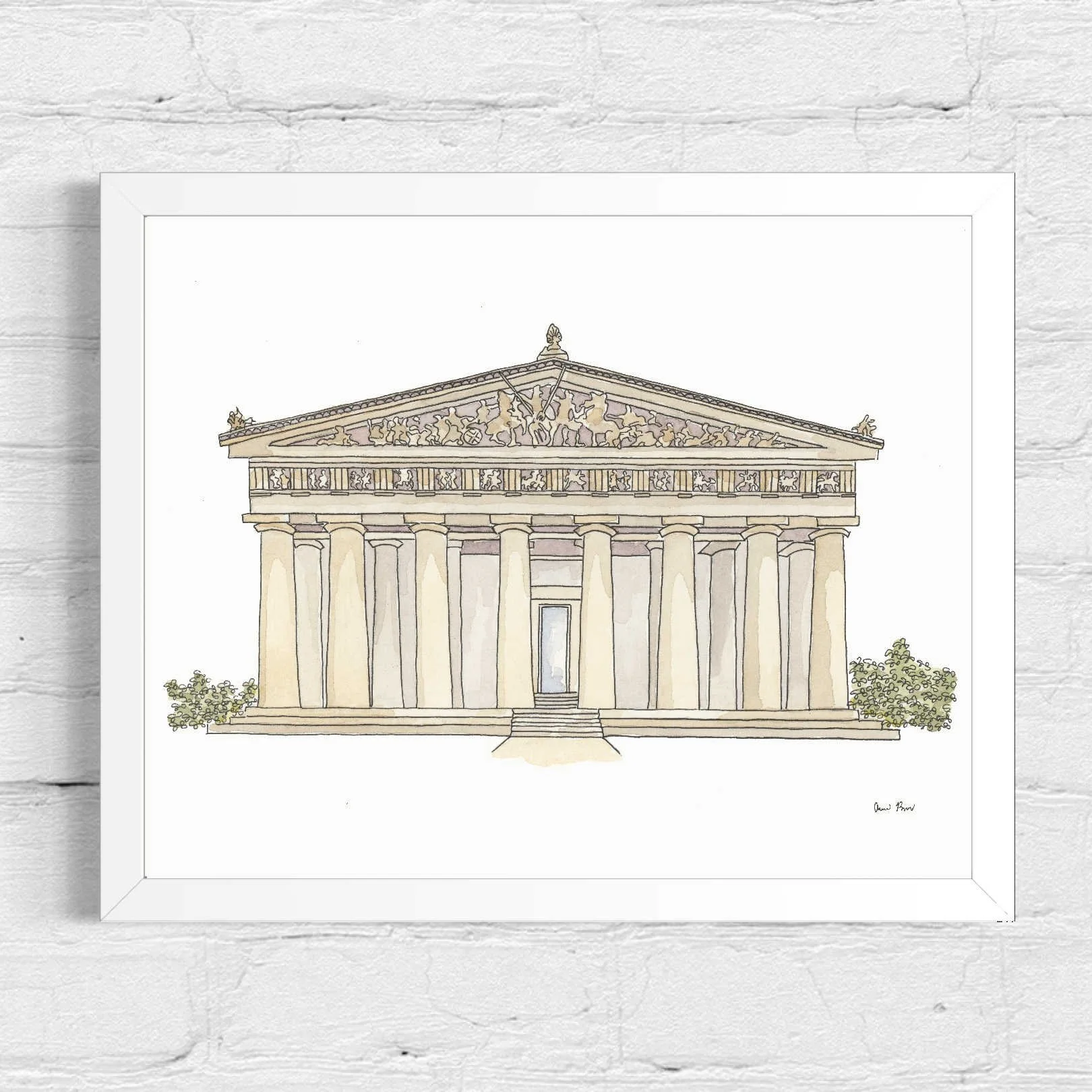 The Parthenon I 8x10 I $195 I Available at Artclectic