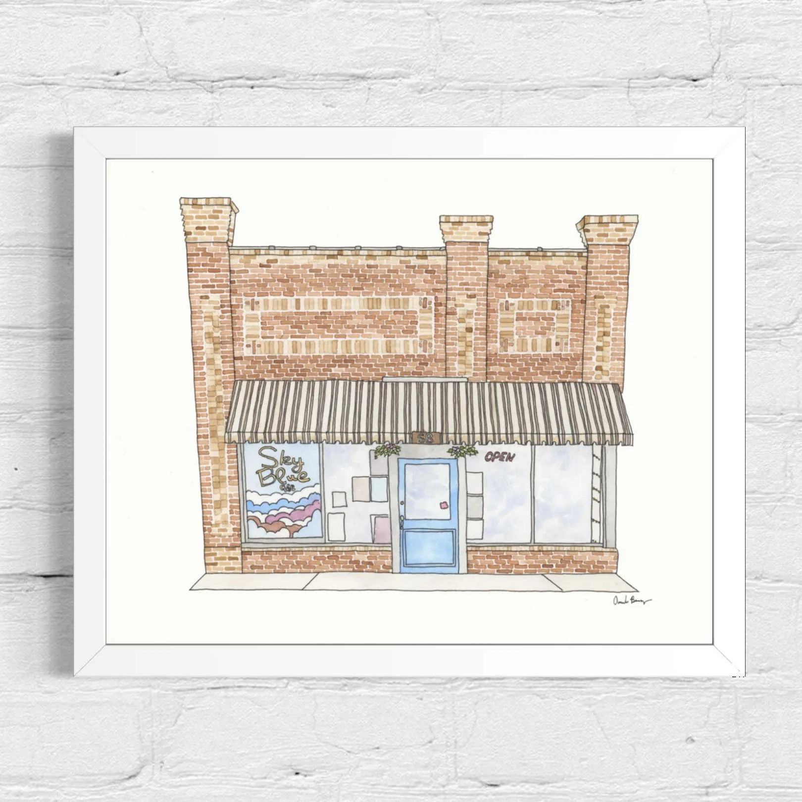 Sky Blue Cafe I 8x10 I $195 I Available at TN Craft Fair