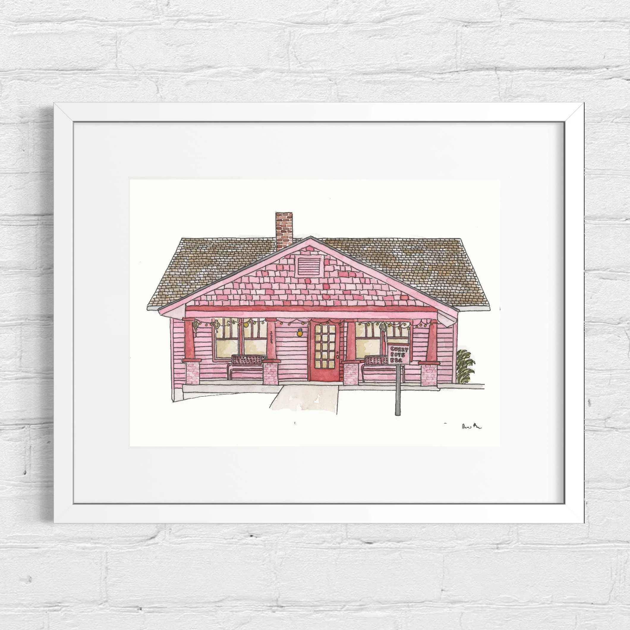  Curry Boys BBQ I Matted 5x7 I $165 I Available at TN Craft Fair