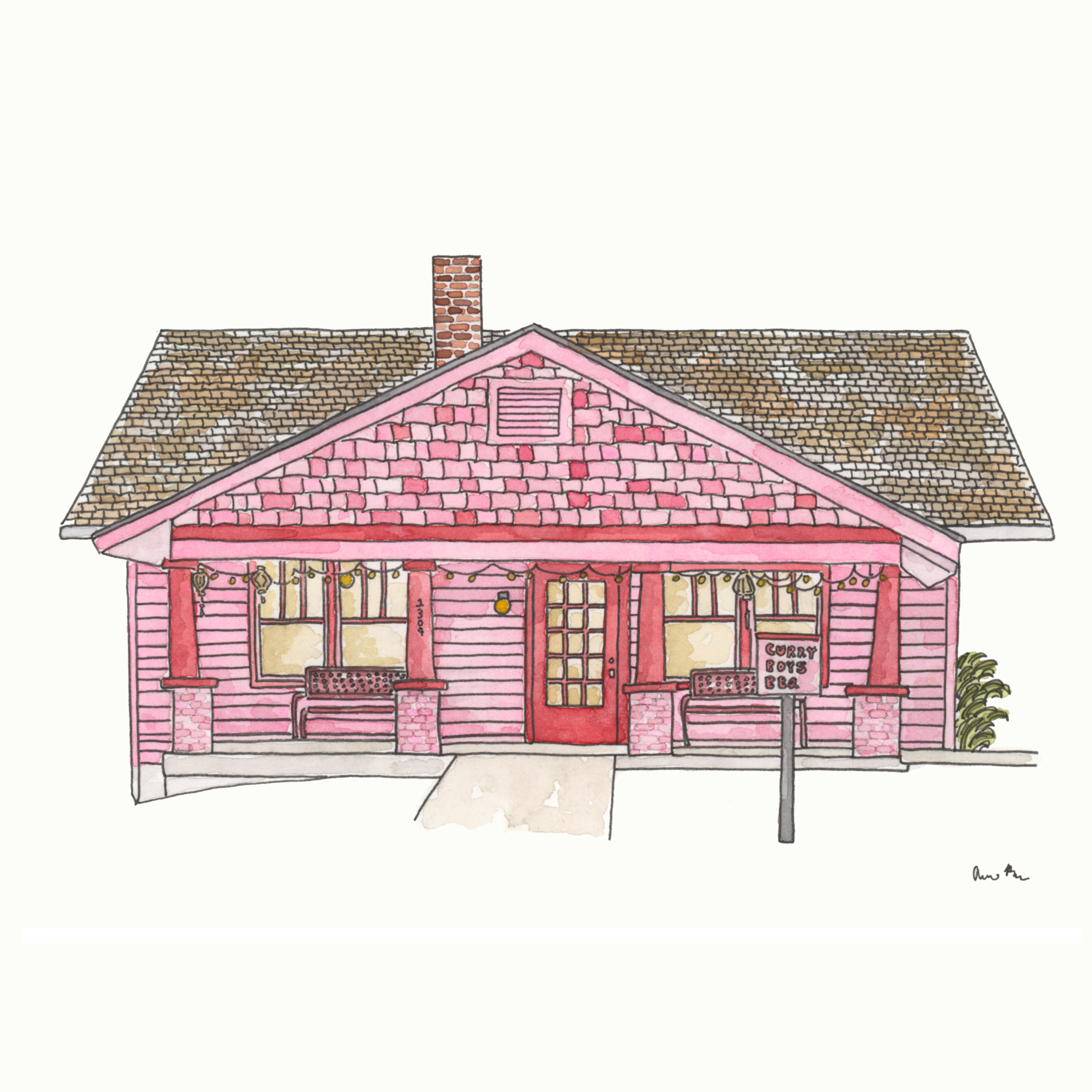 Curry Boys BBQ Fine Art Print
