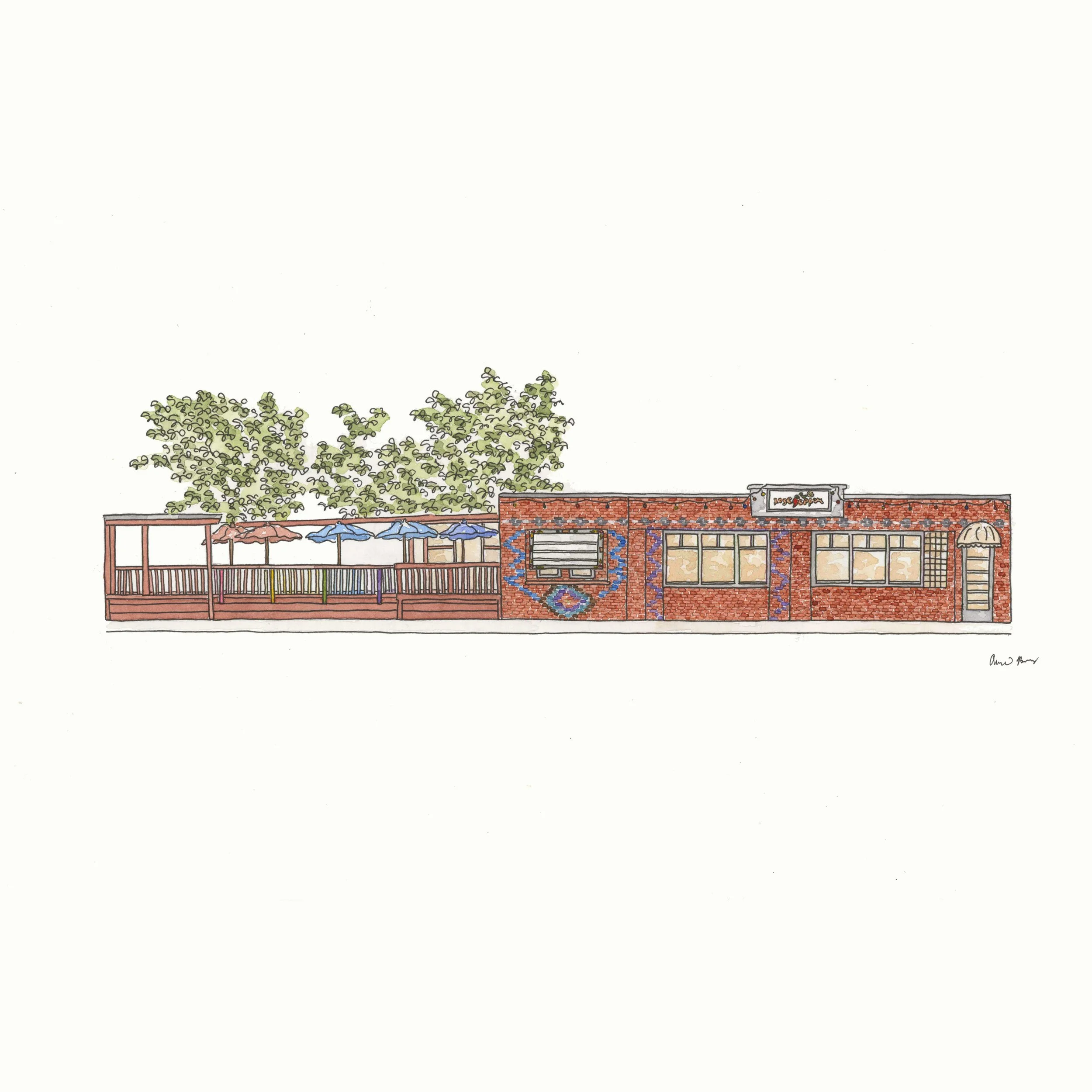 Rosepepper Cantina Original Painting