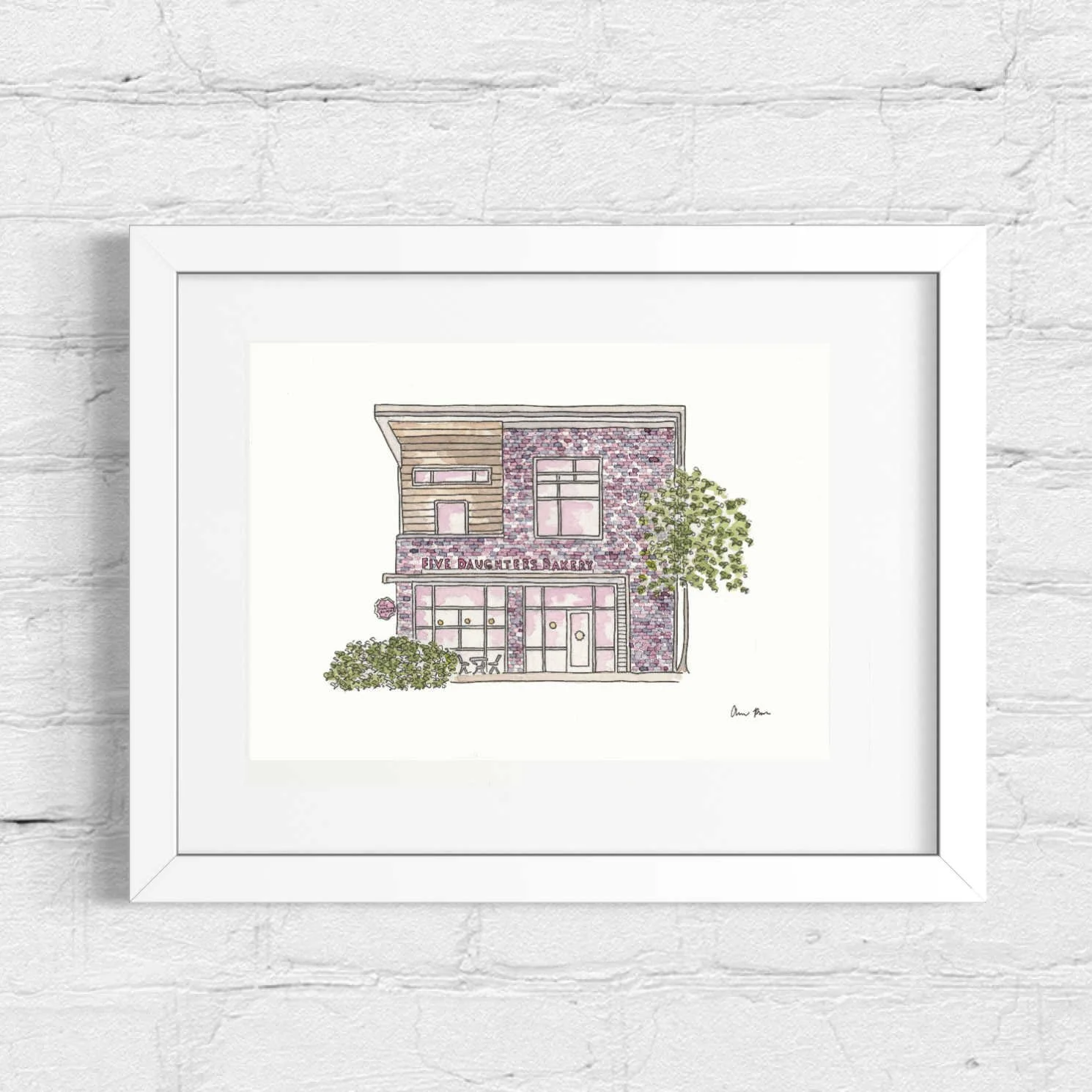 Five Daughters Bakery I Matted 5x7 I $165 I Available at TN Craft Fair  