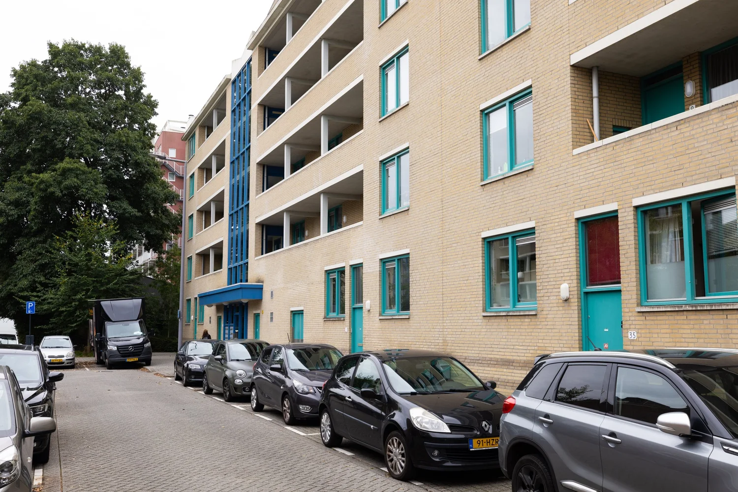 Woonproject Van Milplaats — gevel met balkons