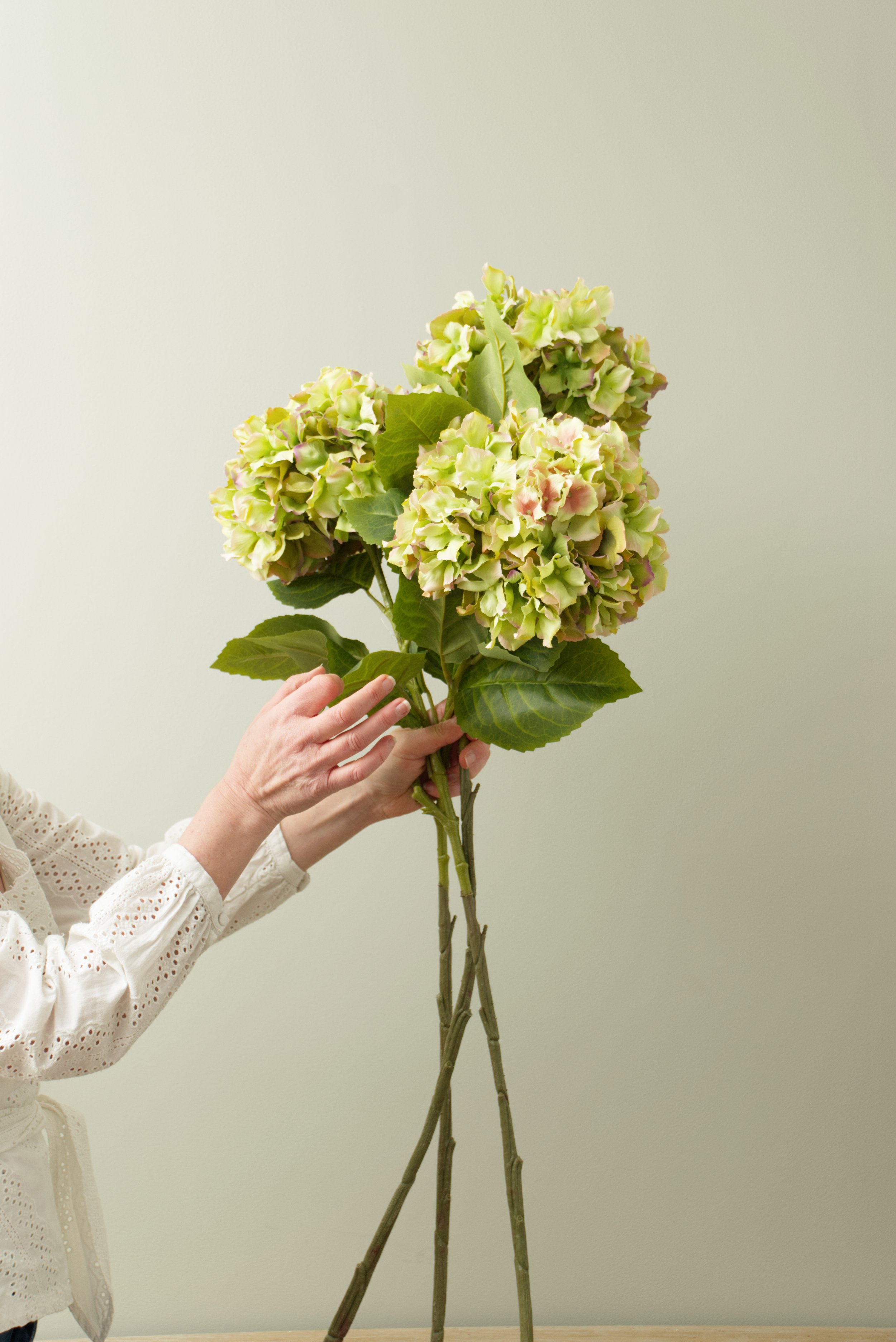 Faux Hydrangea - Green