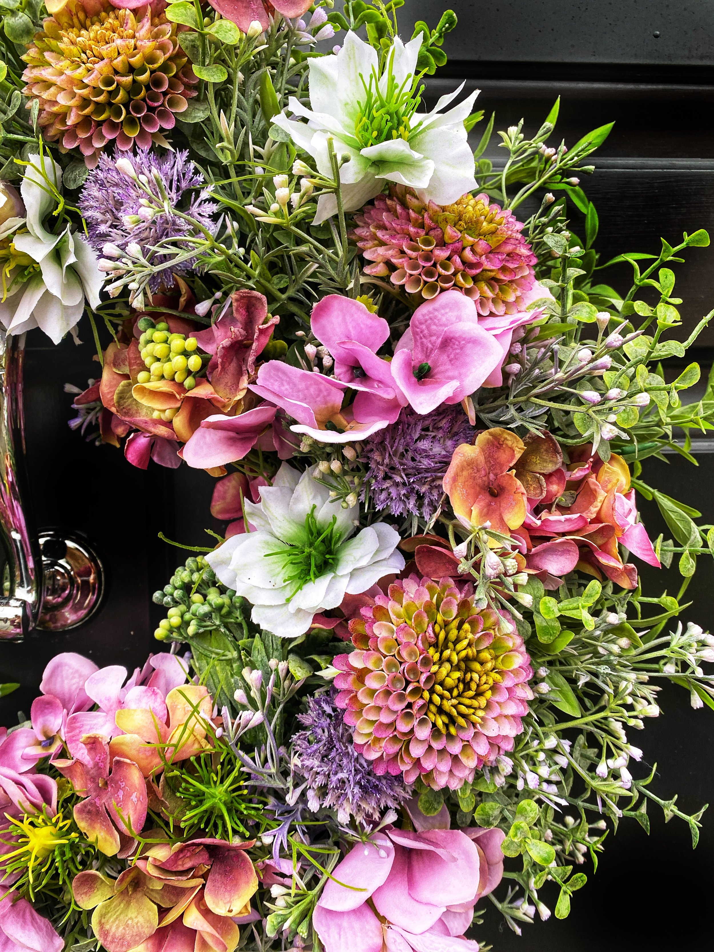 Spring into Summer Wreath close up