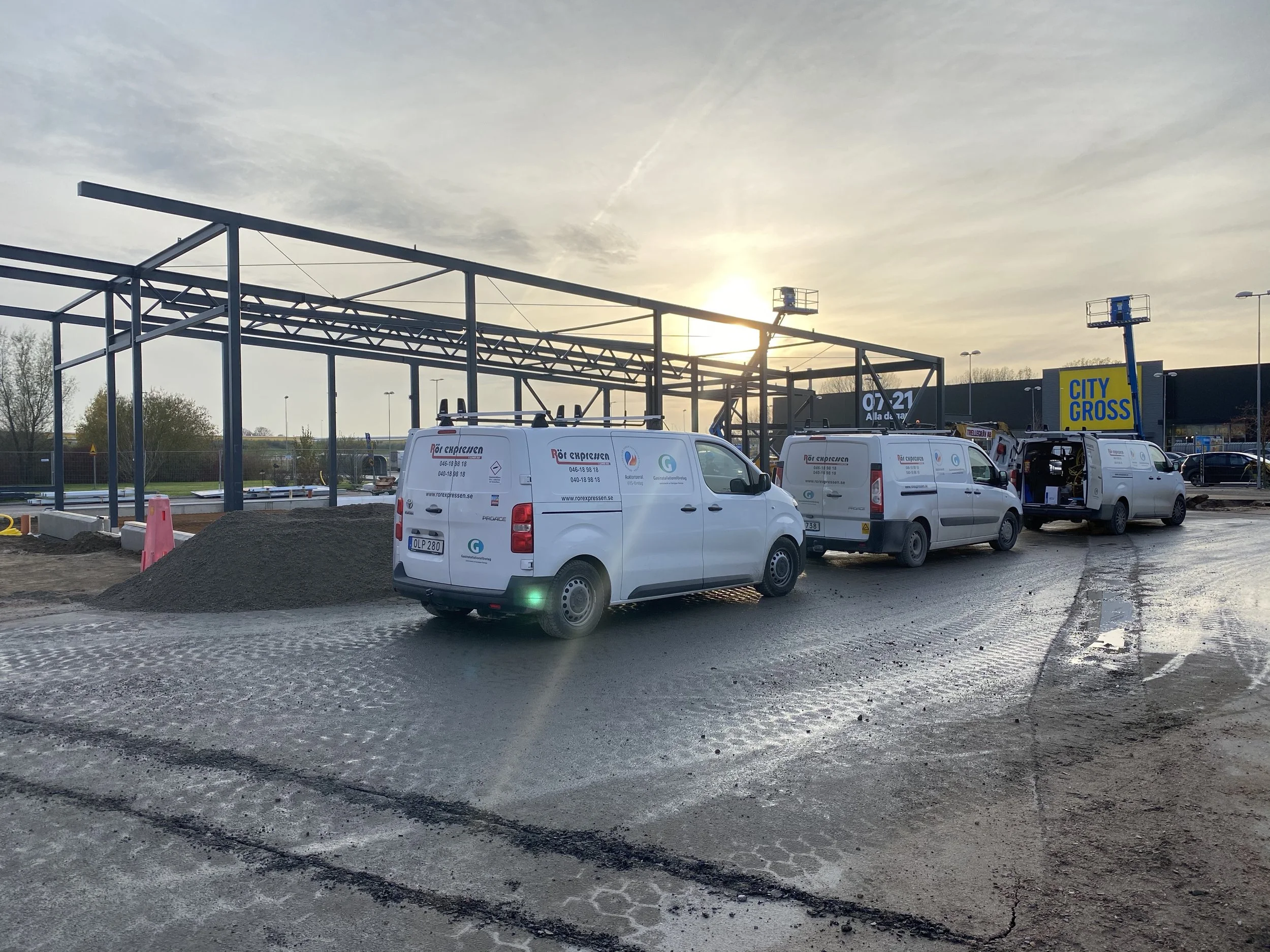 Rörexpressen företagsbilar