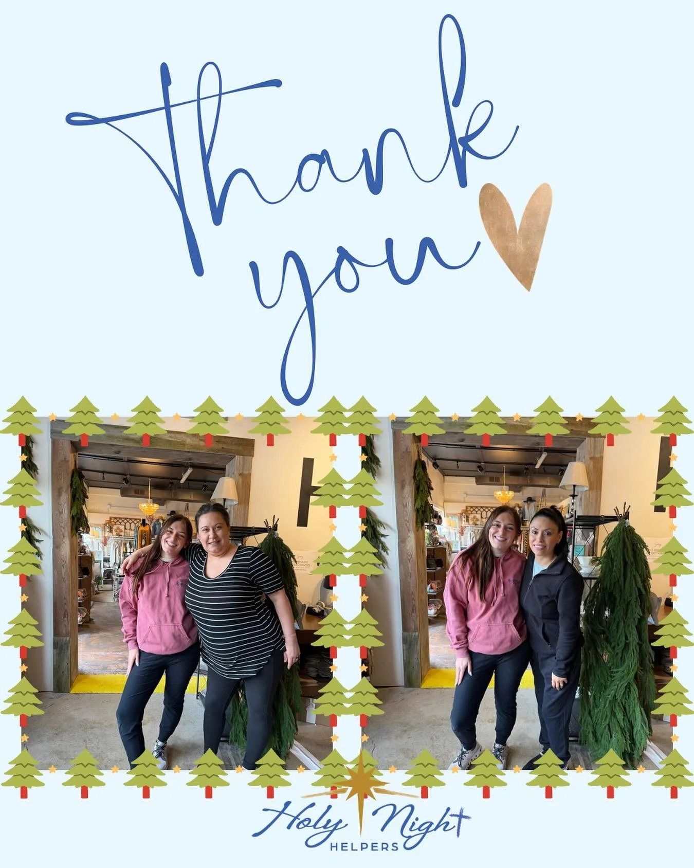 So much gratitude for @homecollectivefw and @elreystudios_ for stepping up this season with a Holiday Supply Drive for Holy Night Helpers! 🎄

Every donation helps us bring Christmas joy to local families in need. 💙 

Thank you for being such a beau