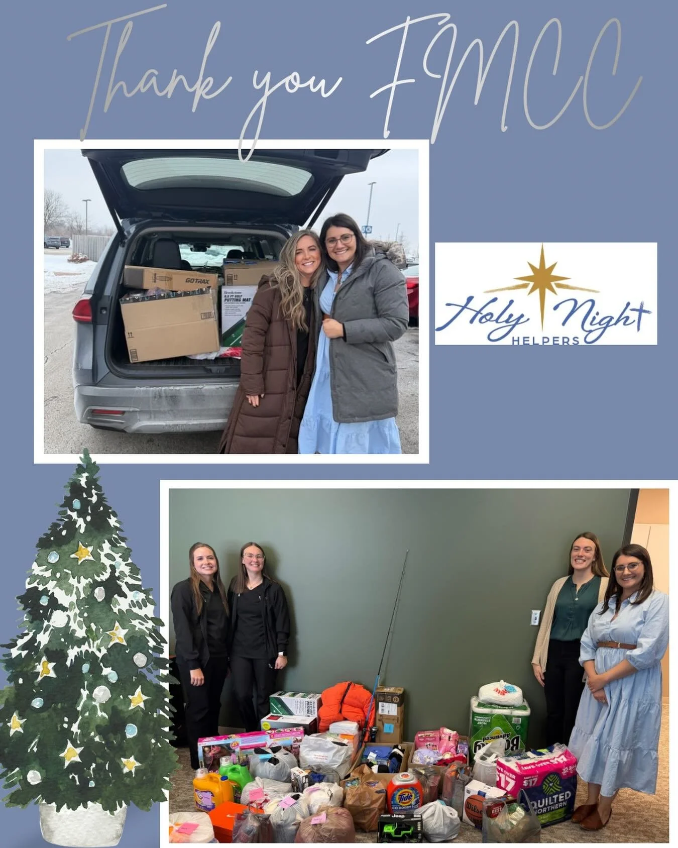 We are incredibly grateful to @myfmcc for adopting a local family this Christmas! Partnering with organizations who genuinely care about our community is something we truly value. Thank you for making this season brighter for a family in need 💙
