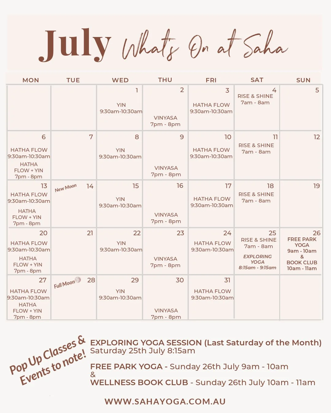 July What's On