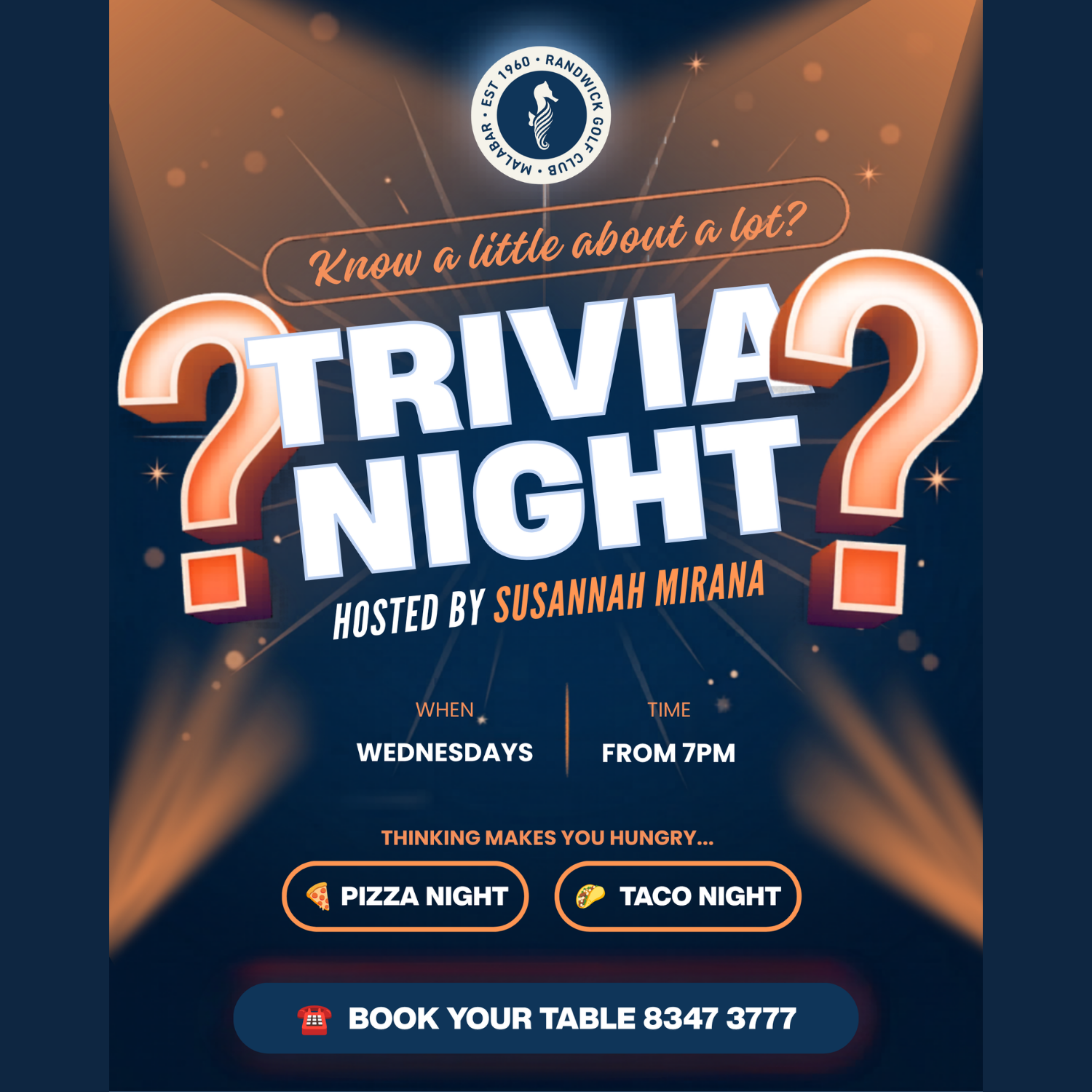 WEDNESDAY TRIVIA NIGHT