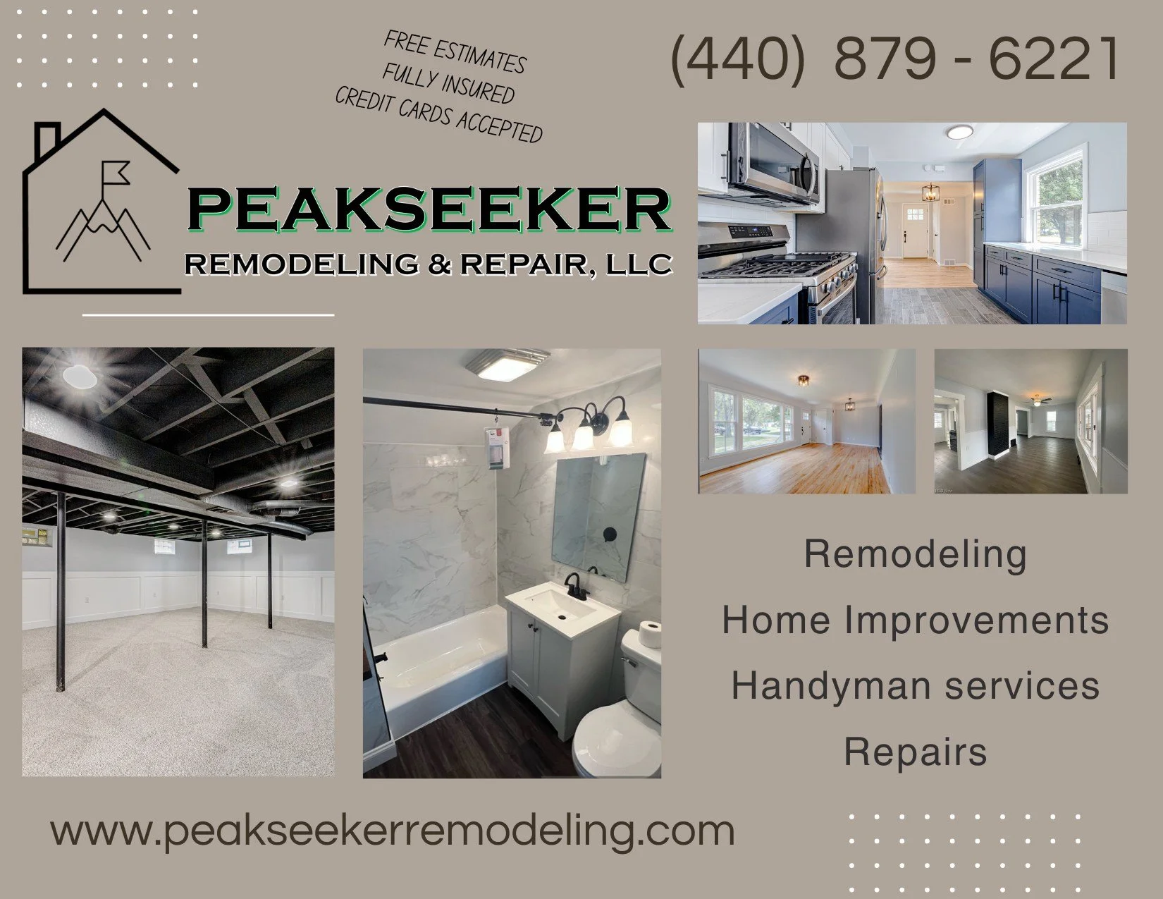 💭Thinking about a remodel? Let&rsquo;s bring your vision to life. Contact us today. 🏡✨

🛠 Peakseeker Remodeling &amp; Repair 🏠
440-879-6221 (cell) ☎️ - call or text
peakseekerremodeling@gmail.com ⌨️
www.peakseekerremodeling.com💻

#remodeling #Ho