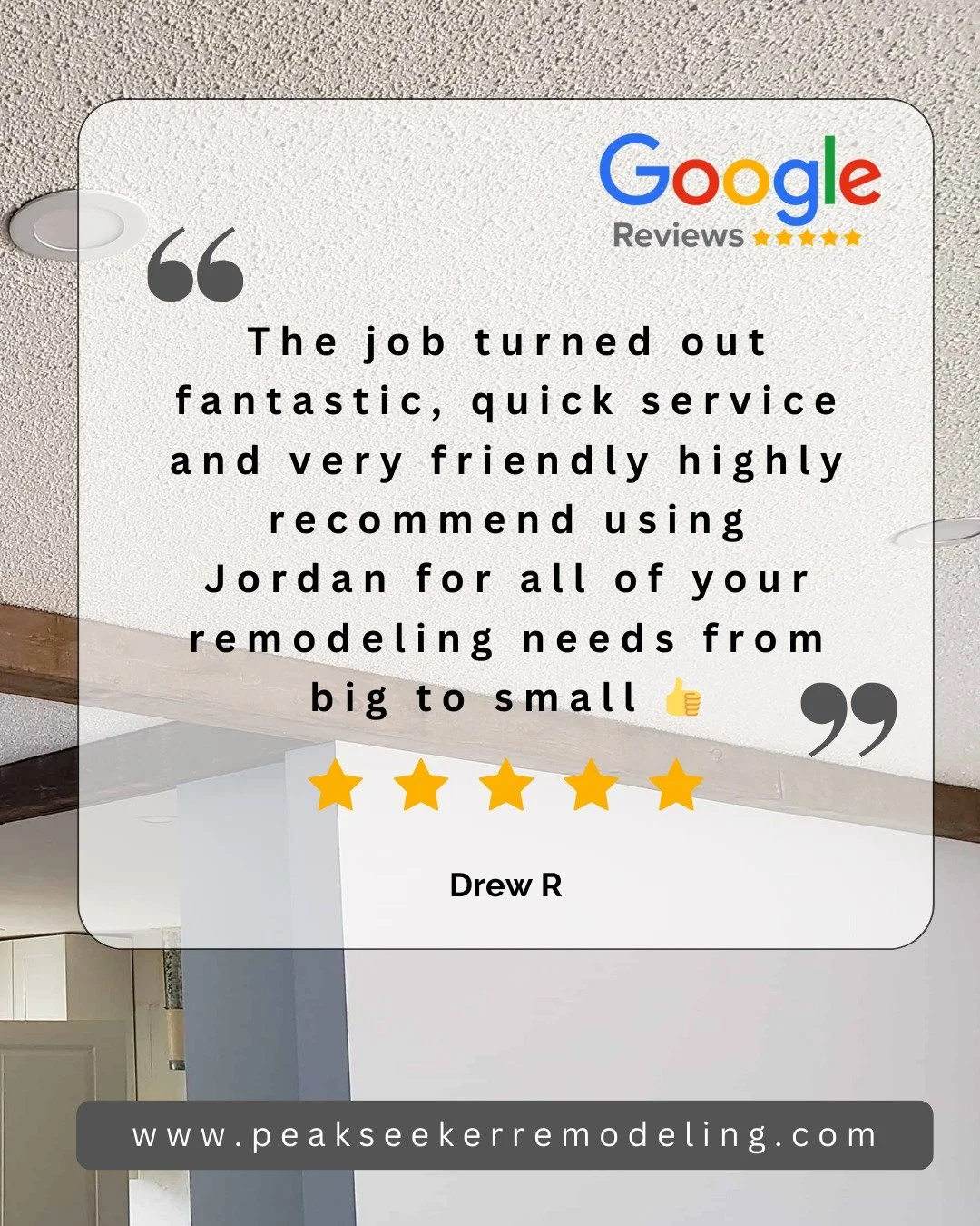 Nothing means more than hearing from our customers 💚 Thank you for trusting us!

🛠 Peakseeker Remodeling &amp; Repair 🏠
440-879-6221 (cell) ☎️ - call/text
peakseekerremodeling@gmail.com ⌨️
www.peakseekerremodeling.com💻