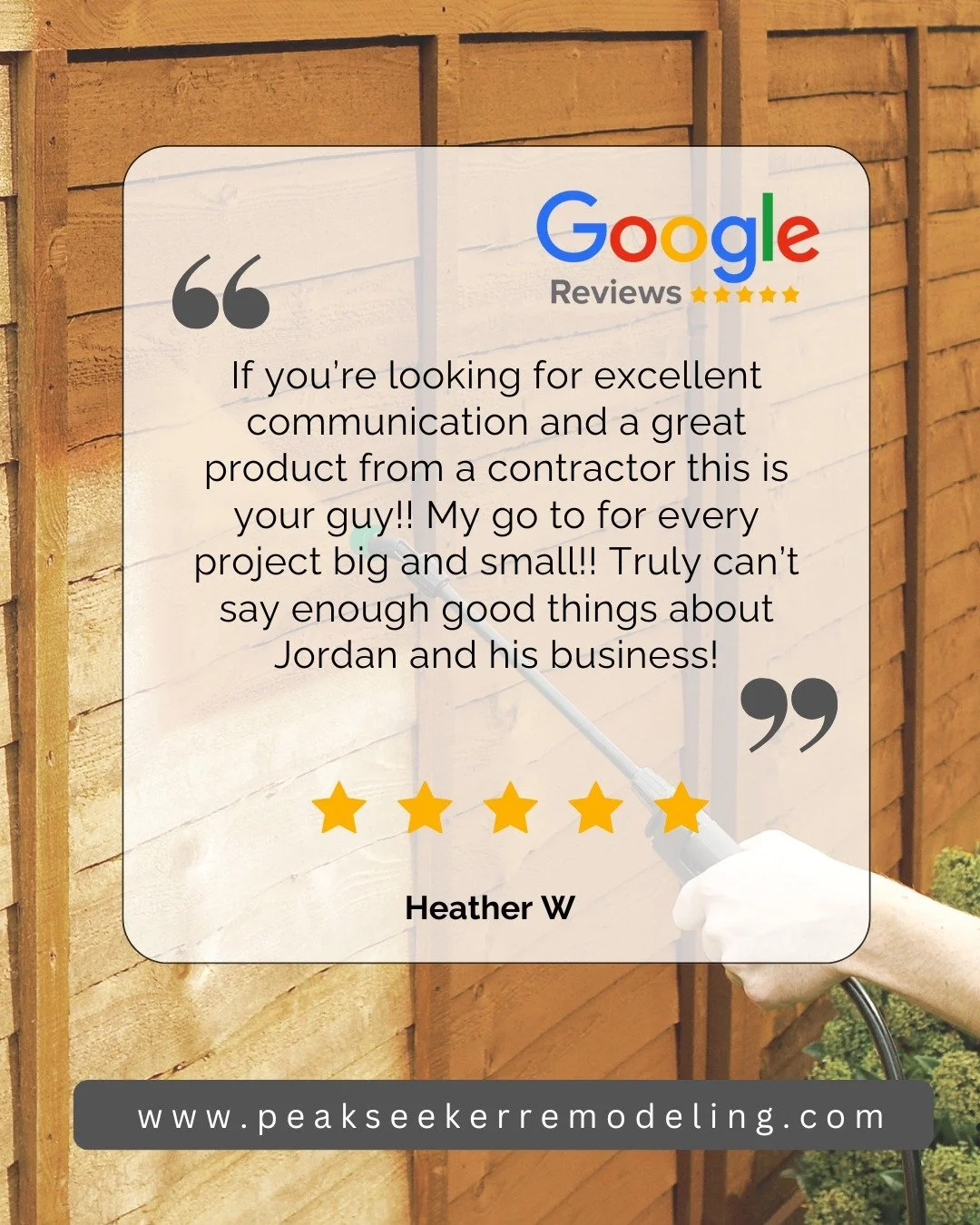 We don't take feedback like this for granted. Thank you 🙏

🛠 Peakseeker Remodeling &amp; Repair 🏠
440-879-6221 (cell) ☎️ - call/text
peakseekerremodeling@gmail.com ⌨️
www.peakseekerremodeling.com 💻