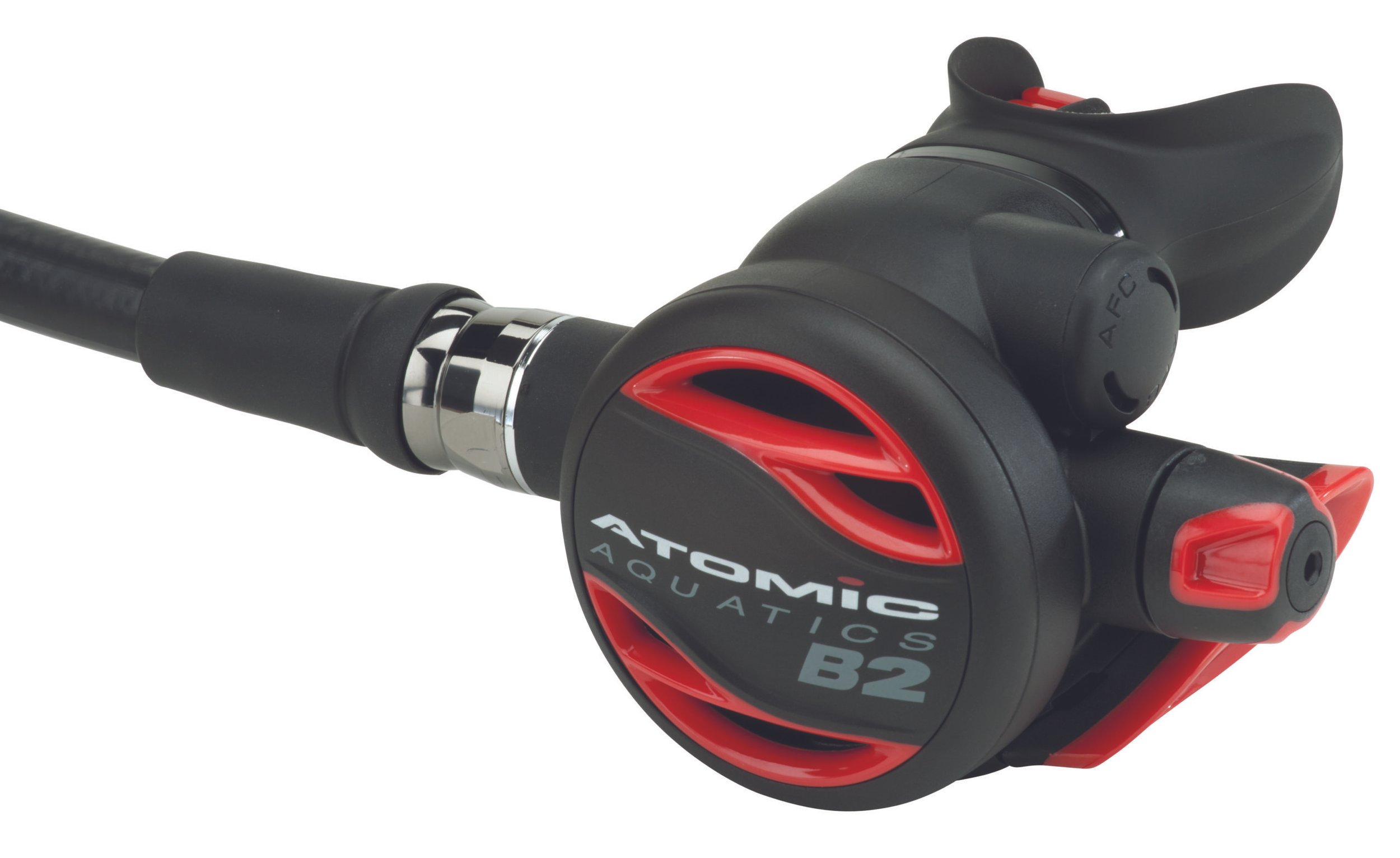 Atomic Aquatics B2 second stage with colour kit fitted; regulator not included