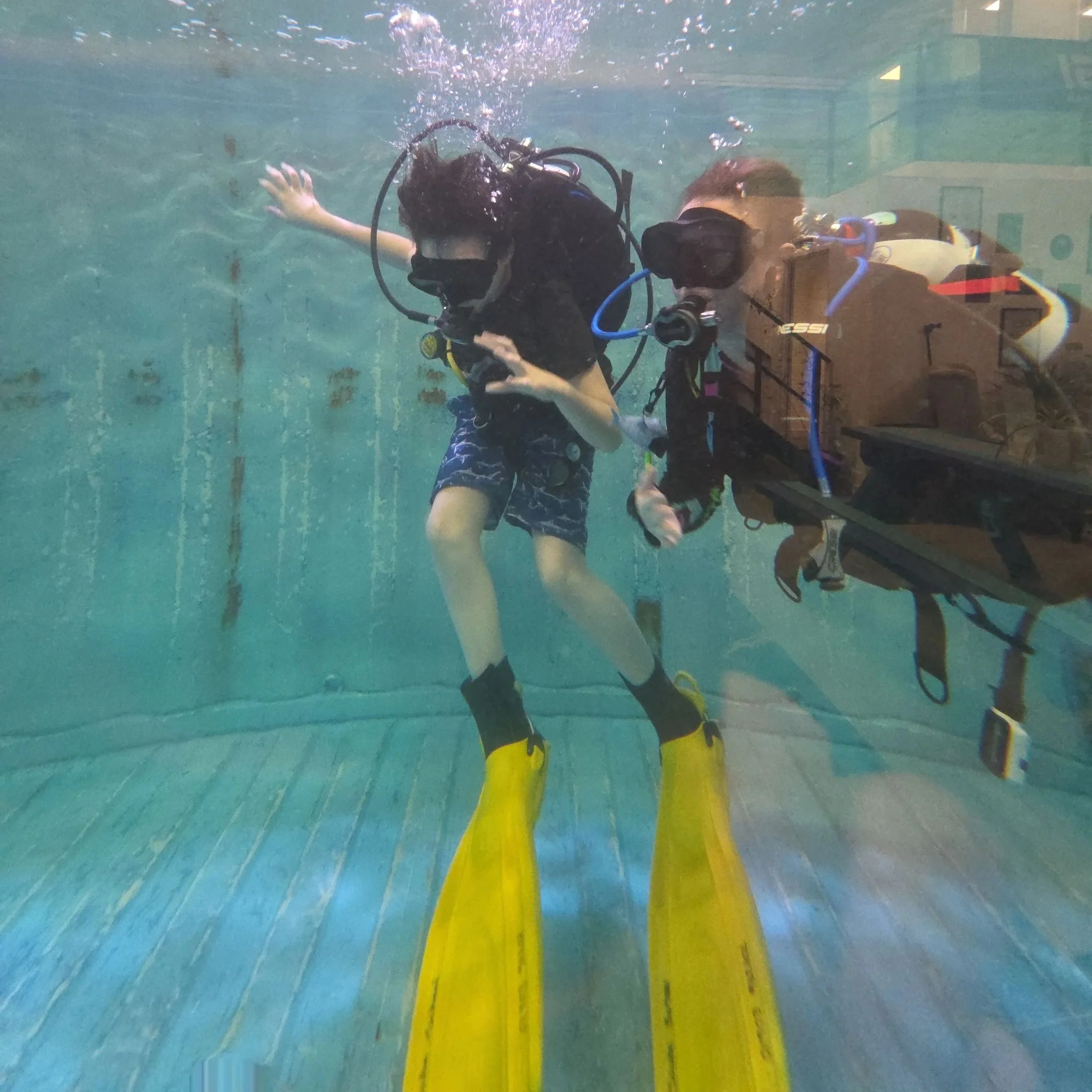 first time underwater