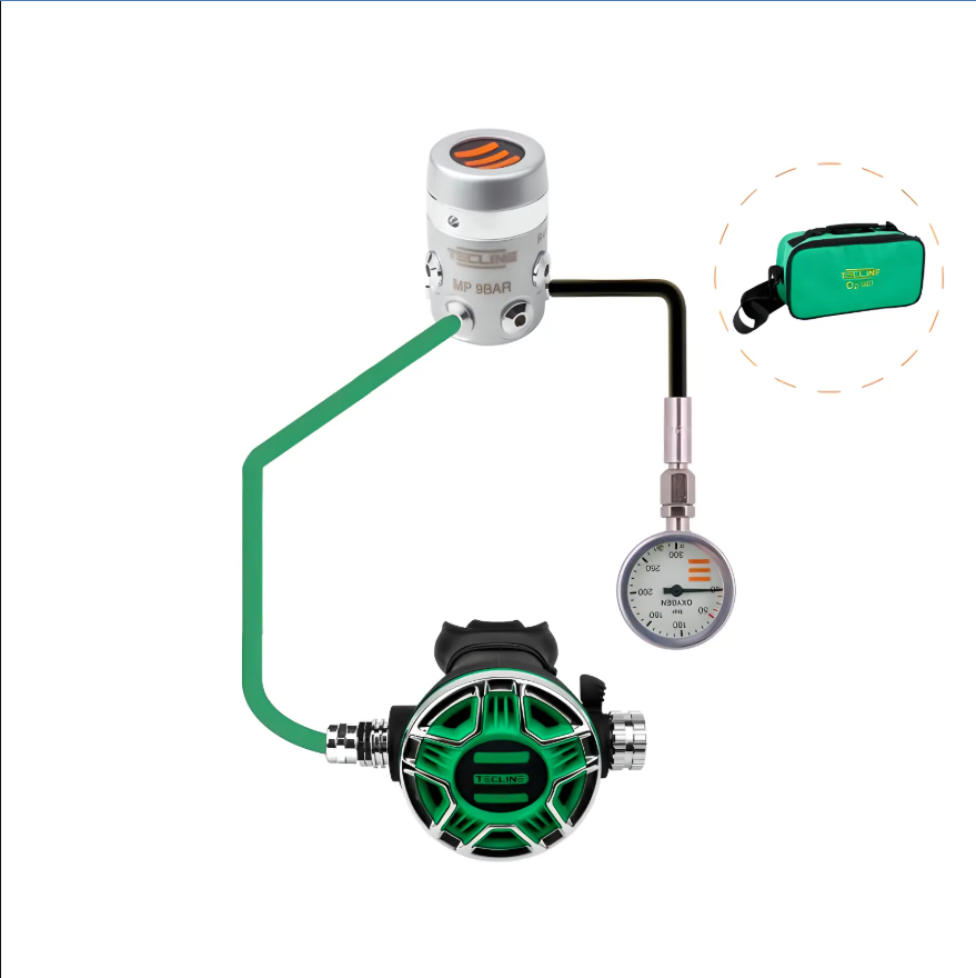 Tecline R4 TEC2 Oxygen Stage Regulator Set with SPG