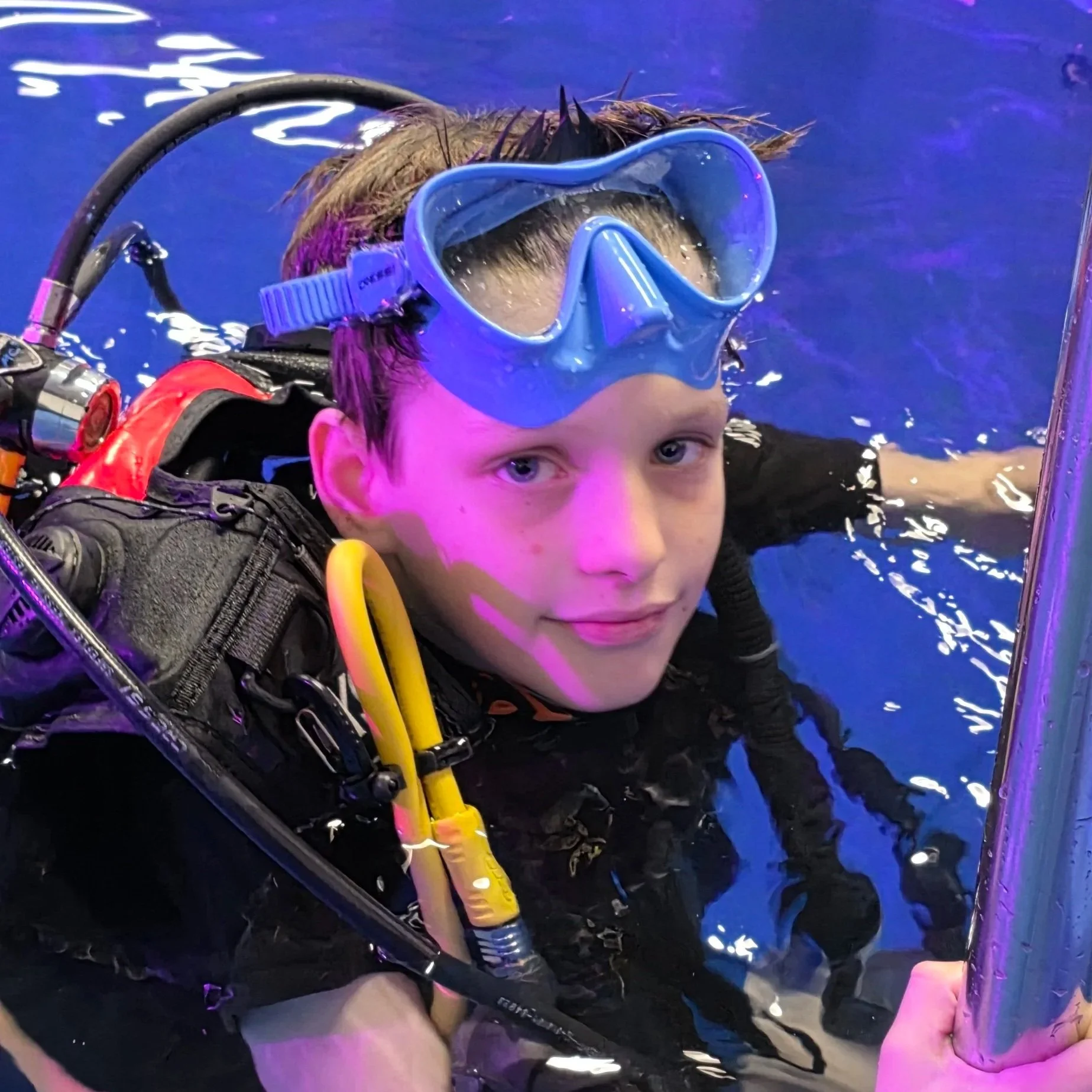 diver in the pool West Sussex