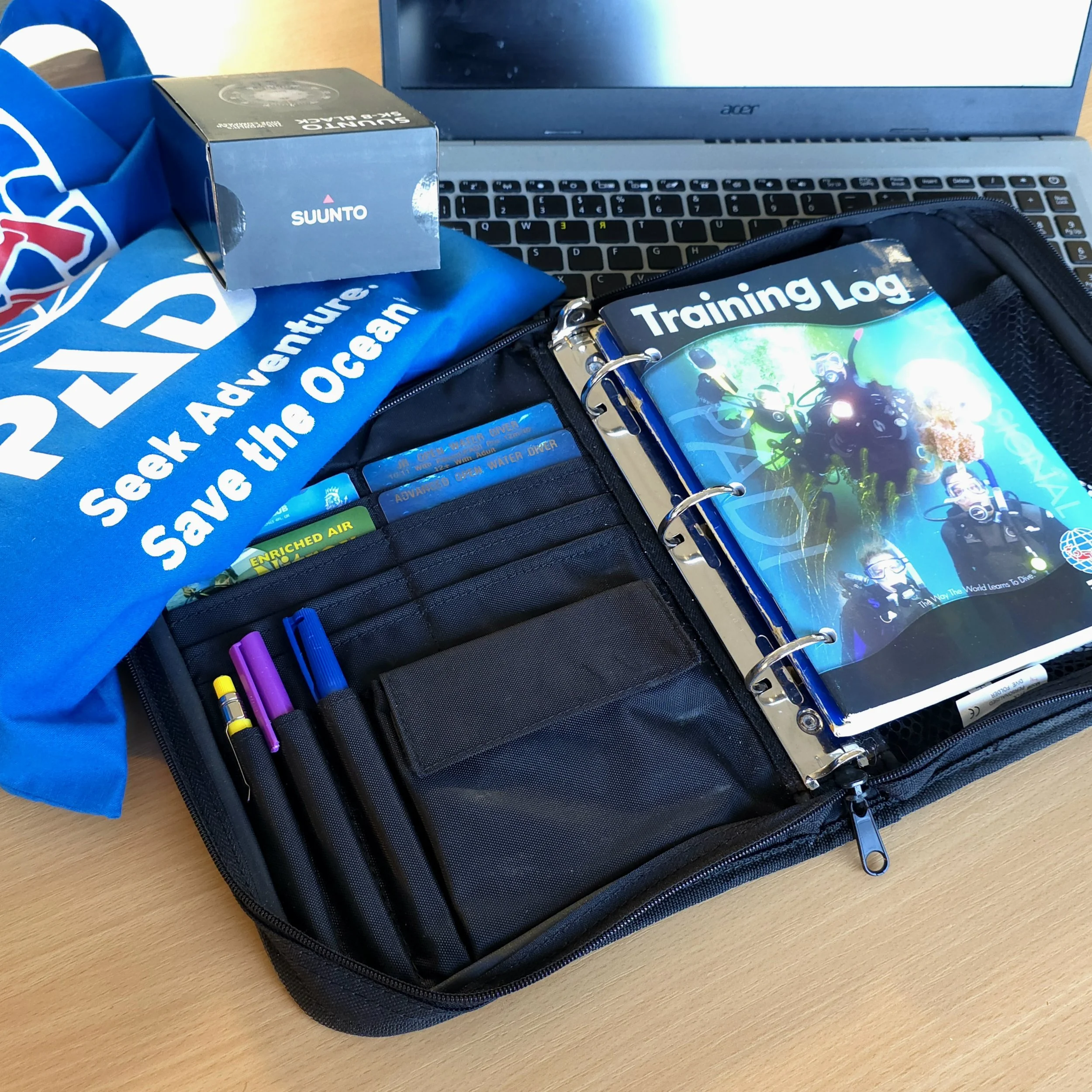 Scuba diving logbook, Hampshire