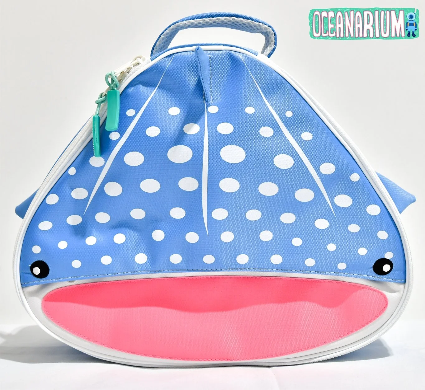 Oceanarium whale shark regulator bag in blue