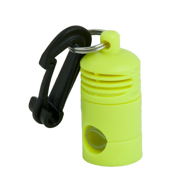 Yellow Scubatech magnetic octopus holder with black attachment clip