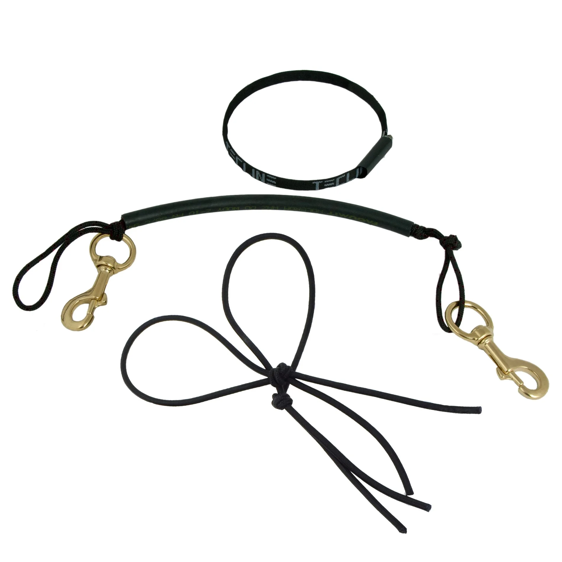 Tecline bungee stage rigging kit with brass bolt snaps