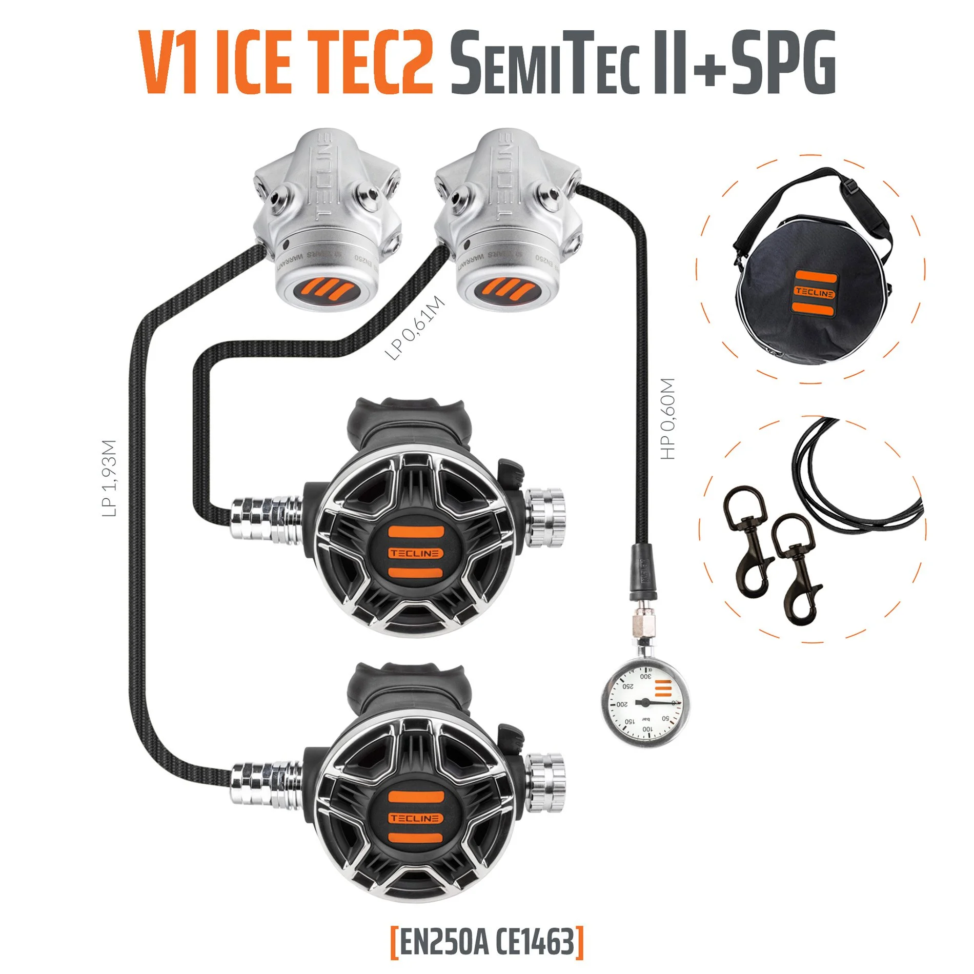 Tecline V1 ICE TEC2 SemiTec II Regulator Set with SPG
