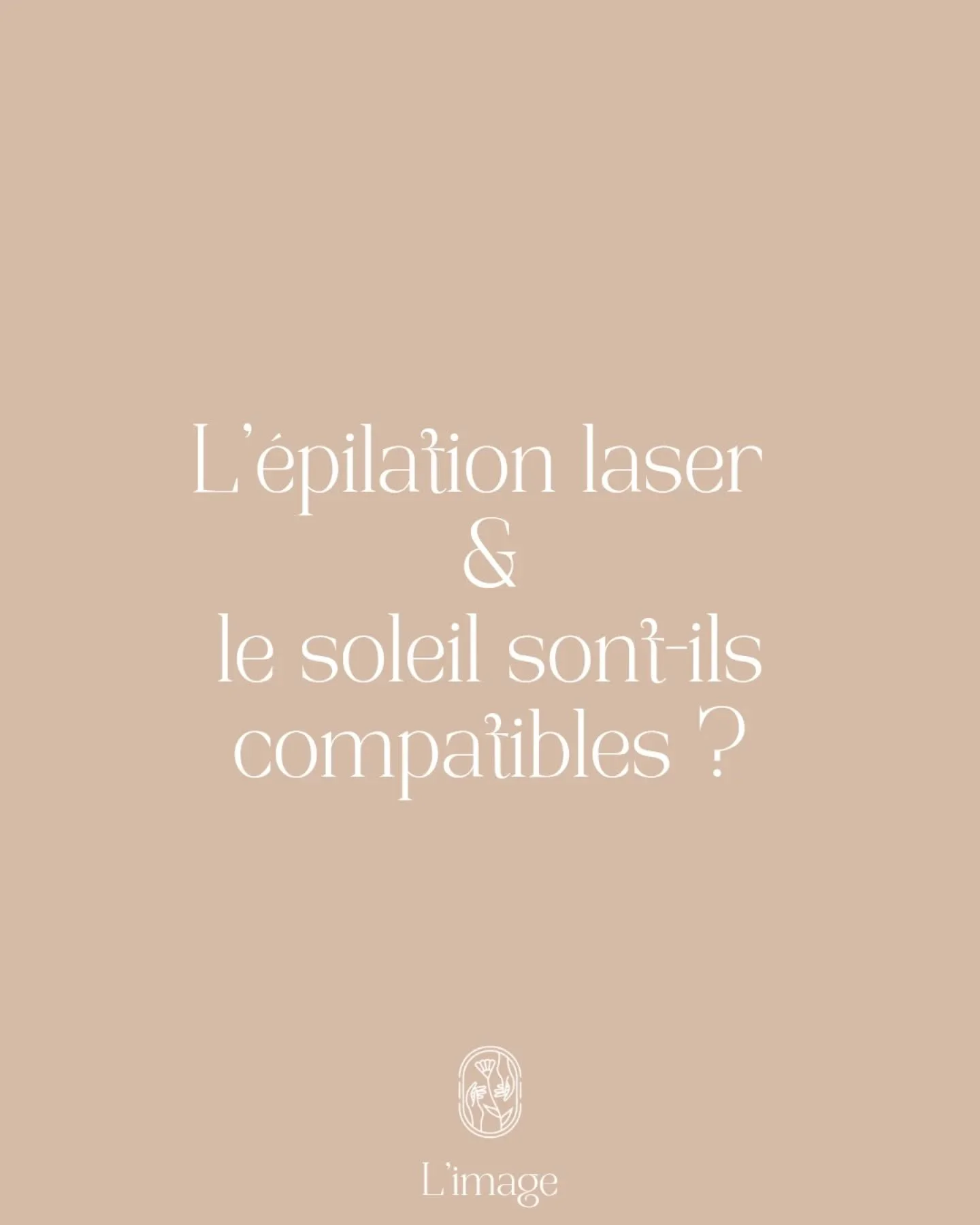 Envie de continuer ou de commencer le laser cet &eacute;t&eacute; ? Lis &ccedil;a avant ! ☀️

On pense souvent que l&rsquo;&eacute;pilation laser est incompatible avec l&rsquo;&eacute;t&eacute; ...
En r&eacute;alit&eacute;, on peut continuer, mais pa