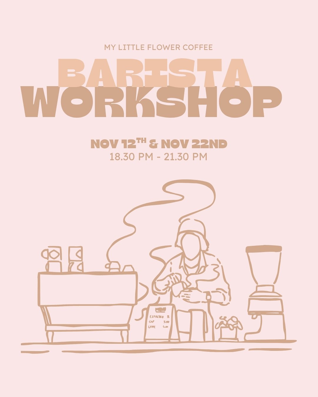 ☕️📝 Barista Workshops 📝☕️

We&rsquo;re so excited to be releasing two dates in November for our in house barista workshops. Whether you&rsquo;re just starting off on your coffee journey, or want to bring your home coffee game to the next level, the