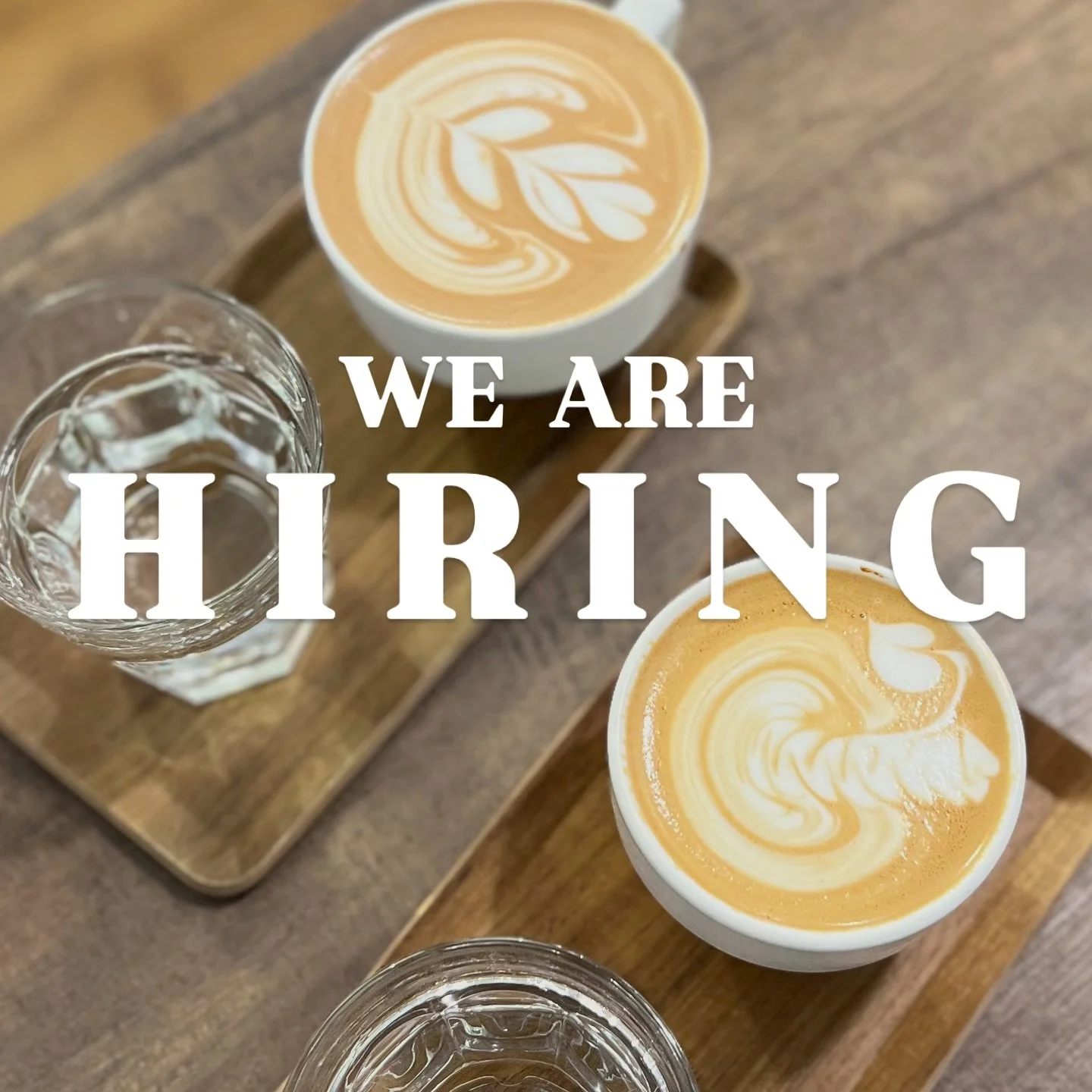 ✨ WE ARE HIRING ✨

We&rsquo;re looking for a full time barista to join the team! Experience in speciality coffee is preferred, but if you&rsquo;re someone who enjoys people, and cares for providing great customer experiences, please get in touch. 

W