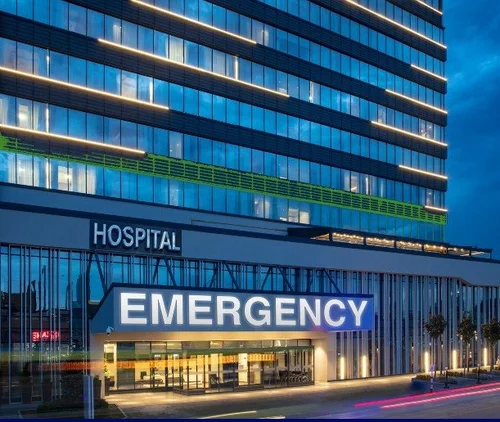 LED illuminated medical office signage
