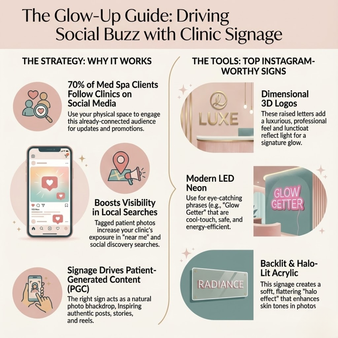 Instagram-Worthy Signage for Aesthetic Clinics in Phoenix, AZ: Turn Your Lobby Into a Social Media Marketing Machine (2026 Guide)