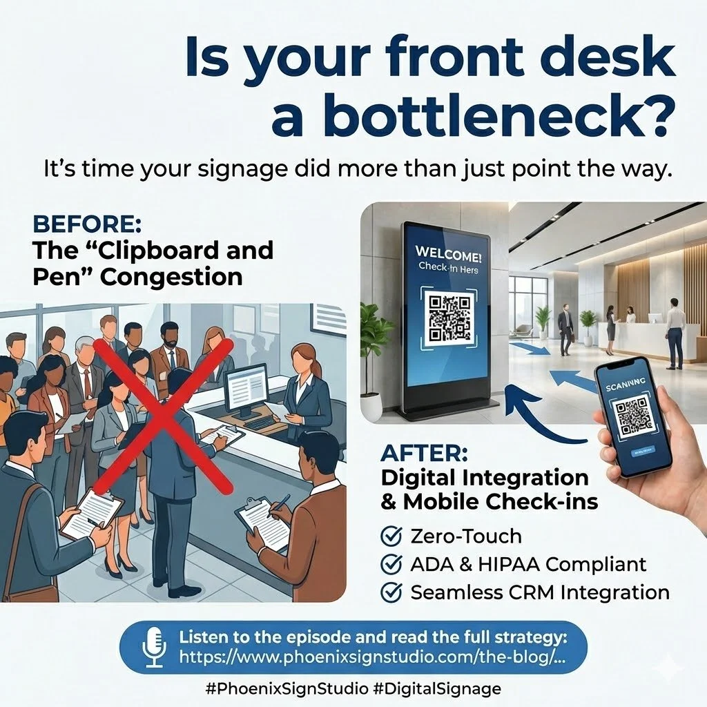 Digital Integration: Physical Signs &amp; Mobile Check-ins