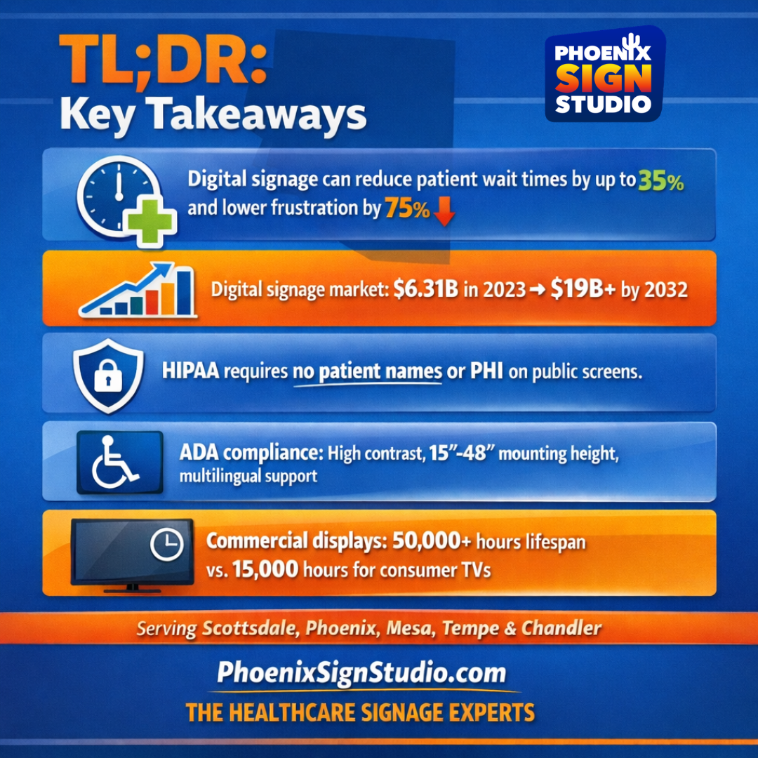 Digital &amp; LED Signs for Healthcare Waiting Rooms: The Complete Guide for Arizona Medical Practices