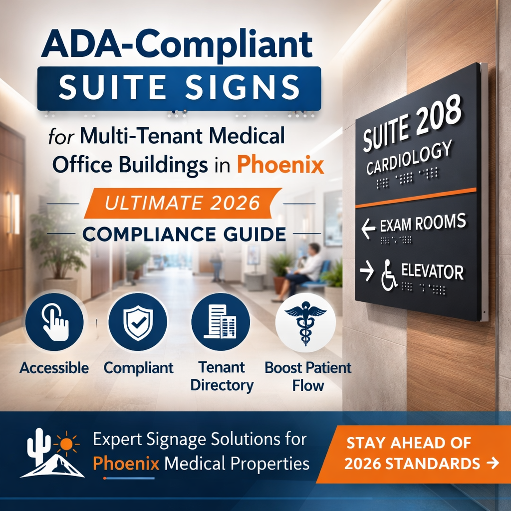 ADA-Compliant Suite Signs for Multi-Tenant Medical Office Buildings in Phoenix: Ultimate 2026 Compliance Guide