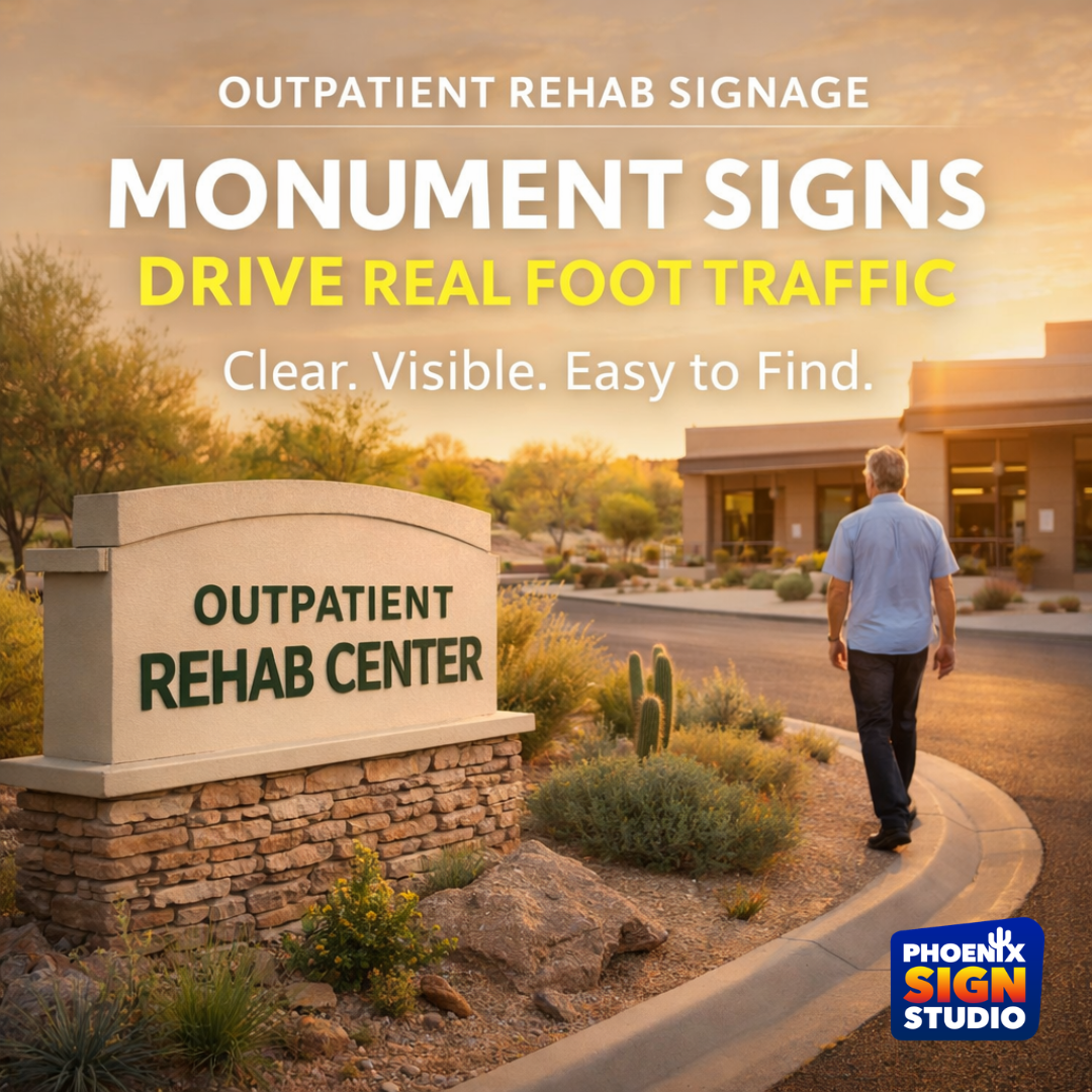 How Monument Signs Drive Foot Traffic to Outpatient Rehab Centers