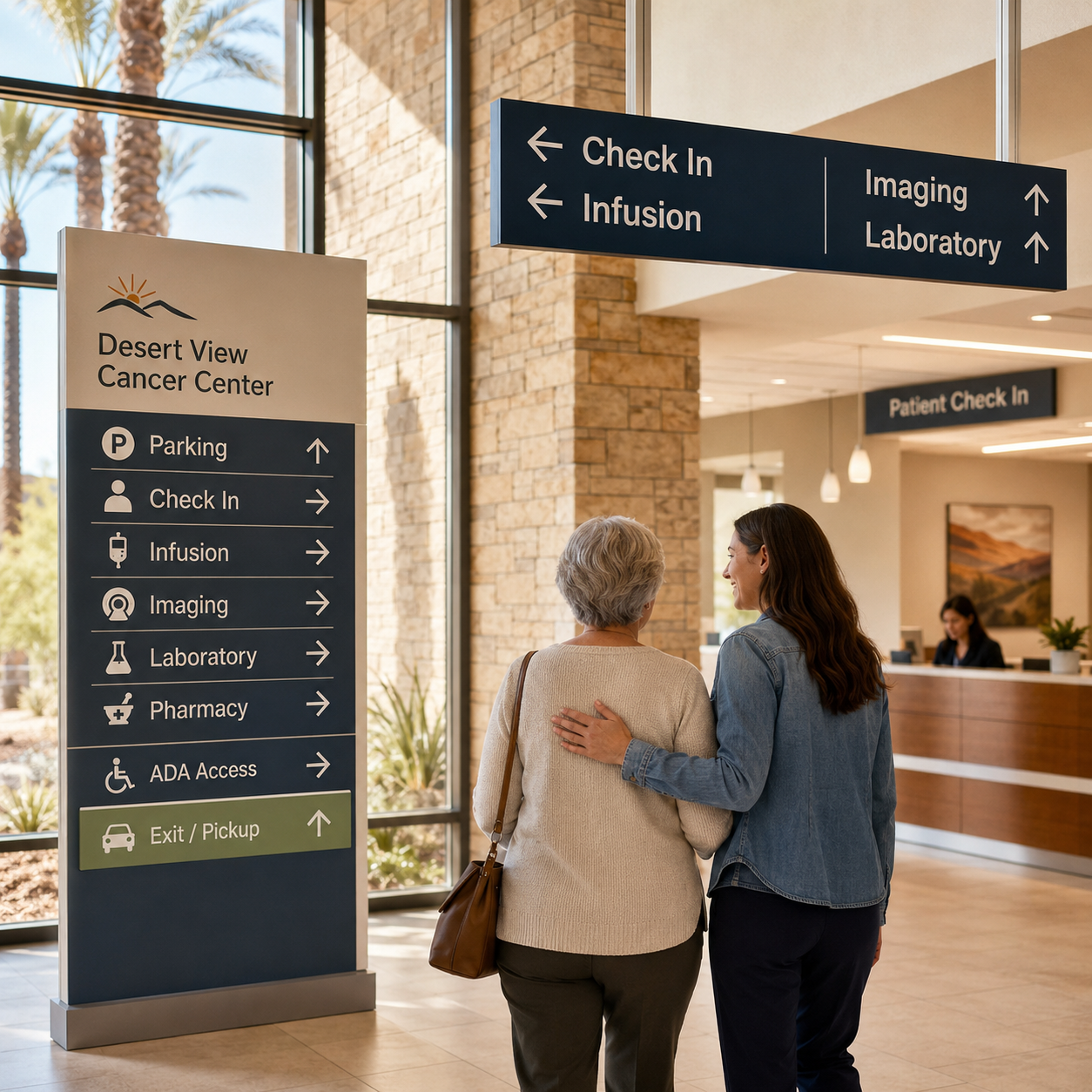 Oncology Center Signage in Phoenix: Guiding Patients Through Long Visits With More Clarity and Less Stress