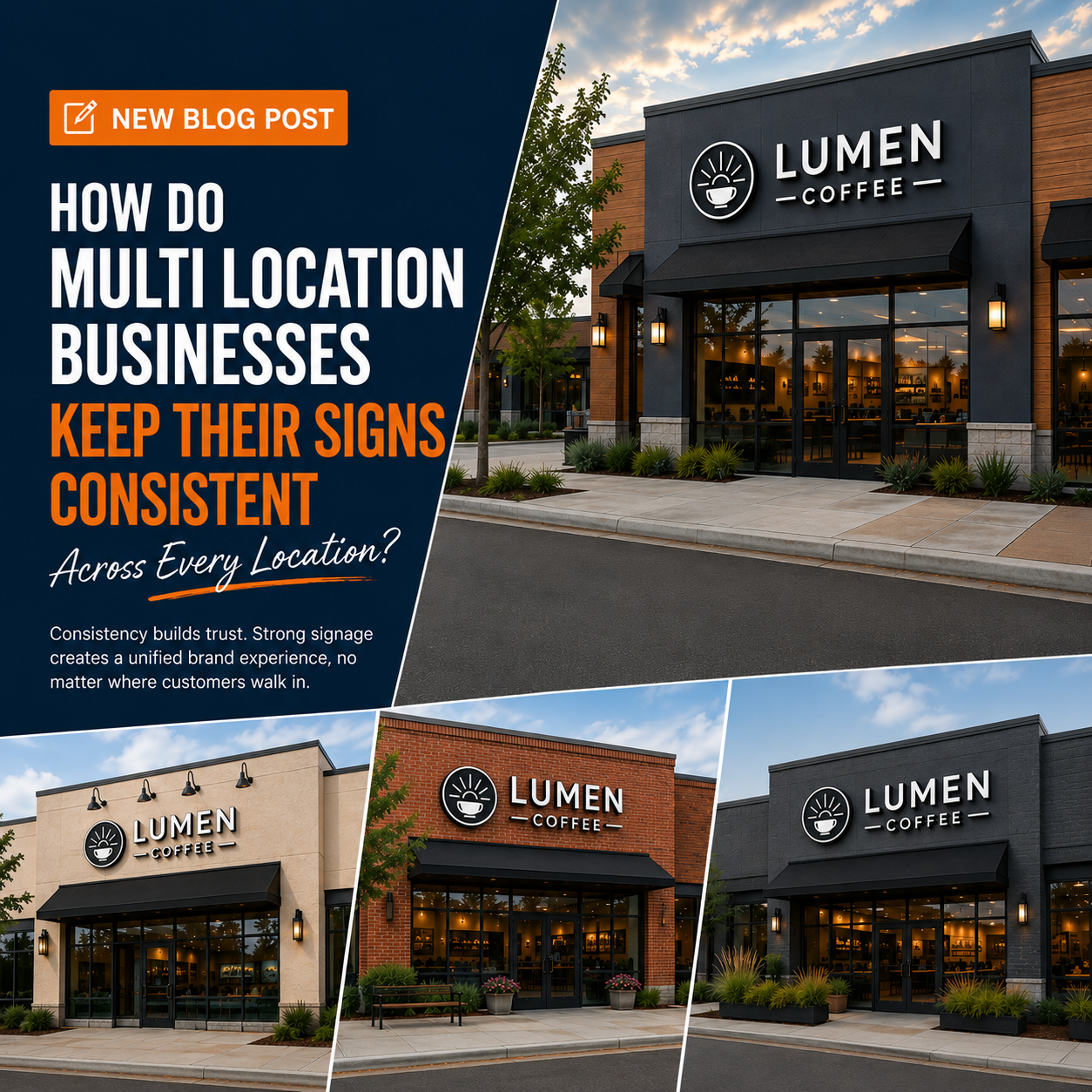 How Do Multi Location Businesses Keep Their Signs Consistent Across Every Location?