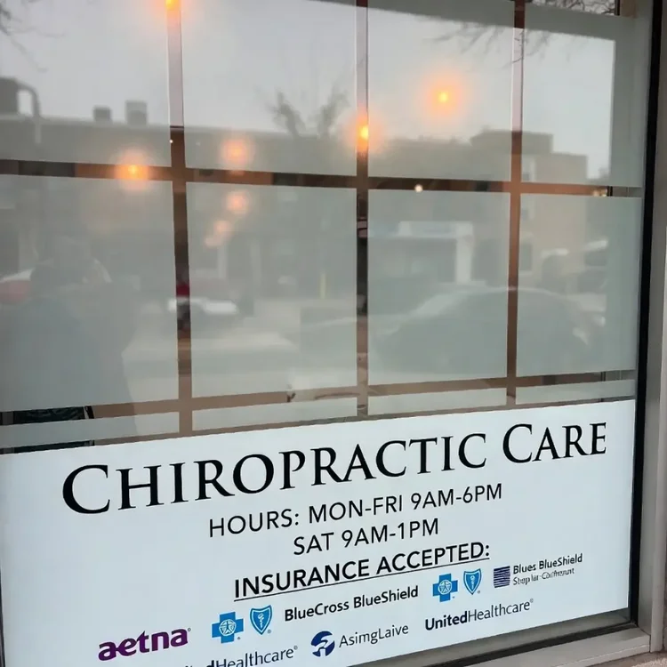 Chiropractic Window Graphics