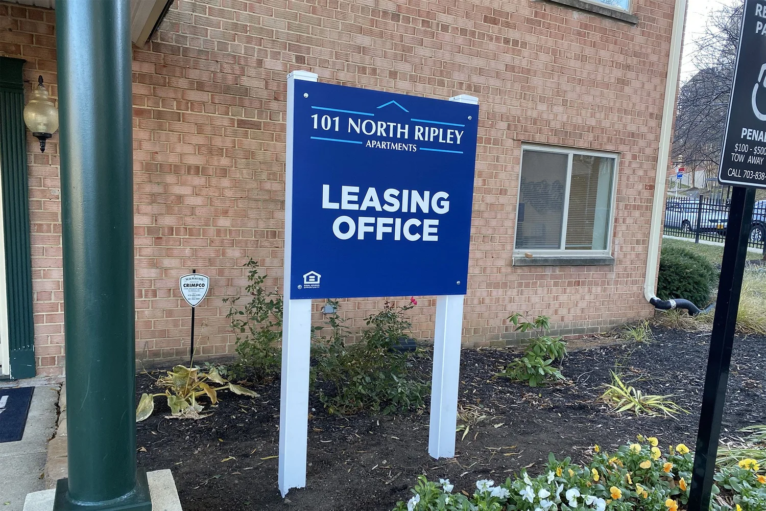 Custom real estate post and panel sign in the Phoenix metro area