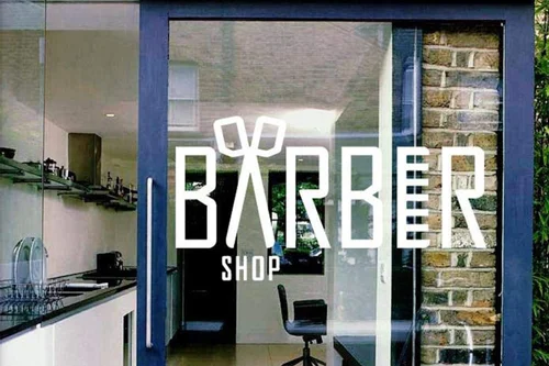 Custom Vinyl Decals installed inside a beauty salon.