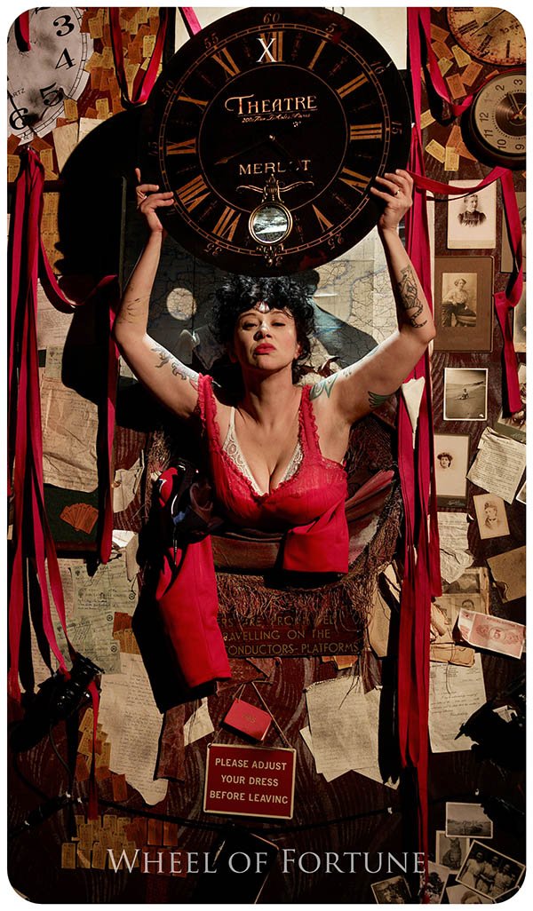 Marisa Carnesky, Wheel of Fortune,   SPILL Tarot   (2009), photo by Manuel Vason